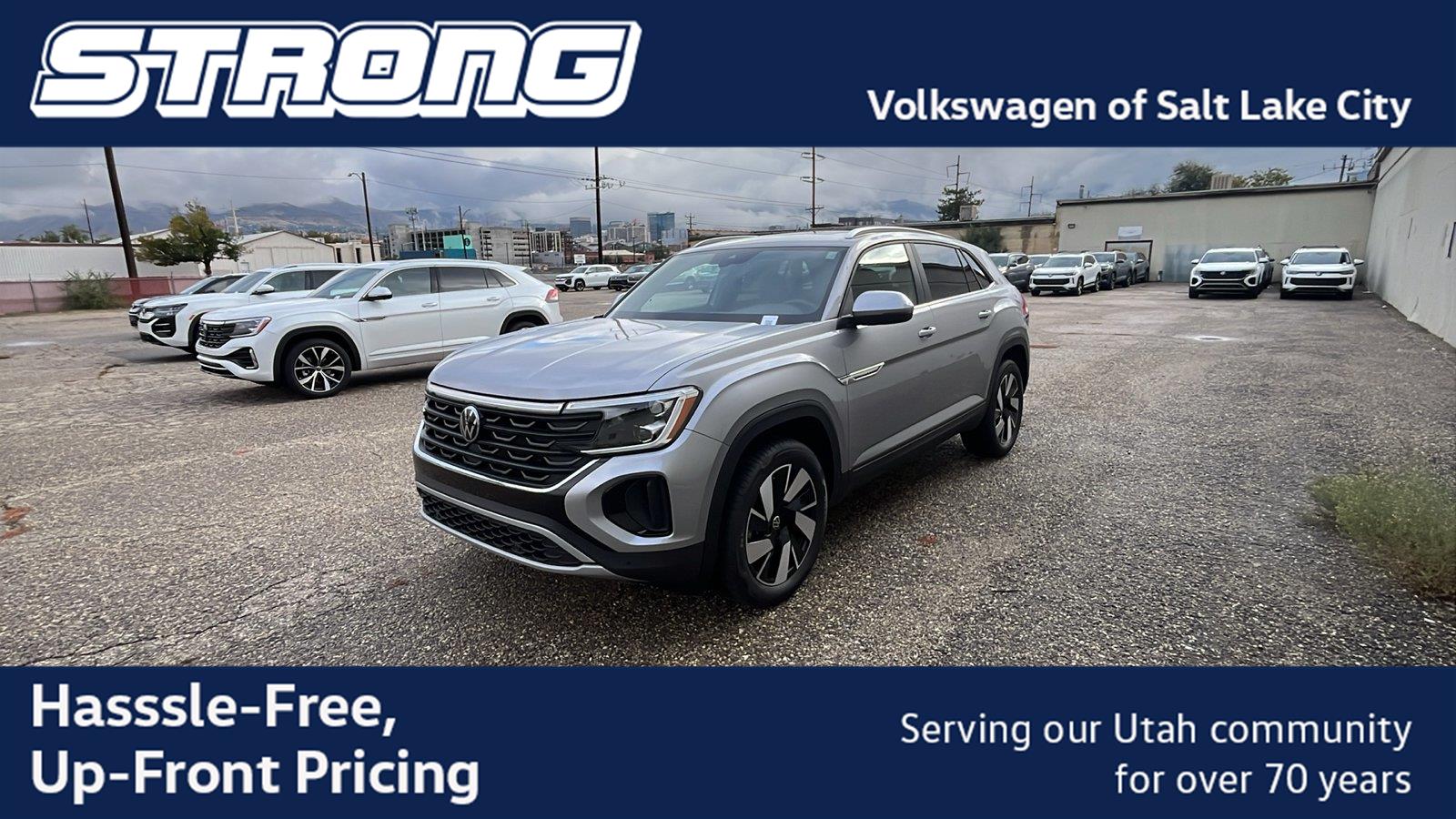 Silver Mist Metallic 2026 Volkswagen Atlas Cross Sport SUV / Crossover All-Wheel Drive Automatic