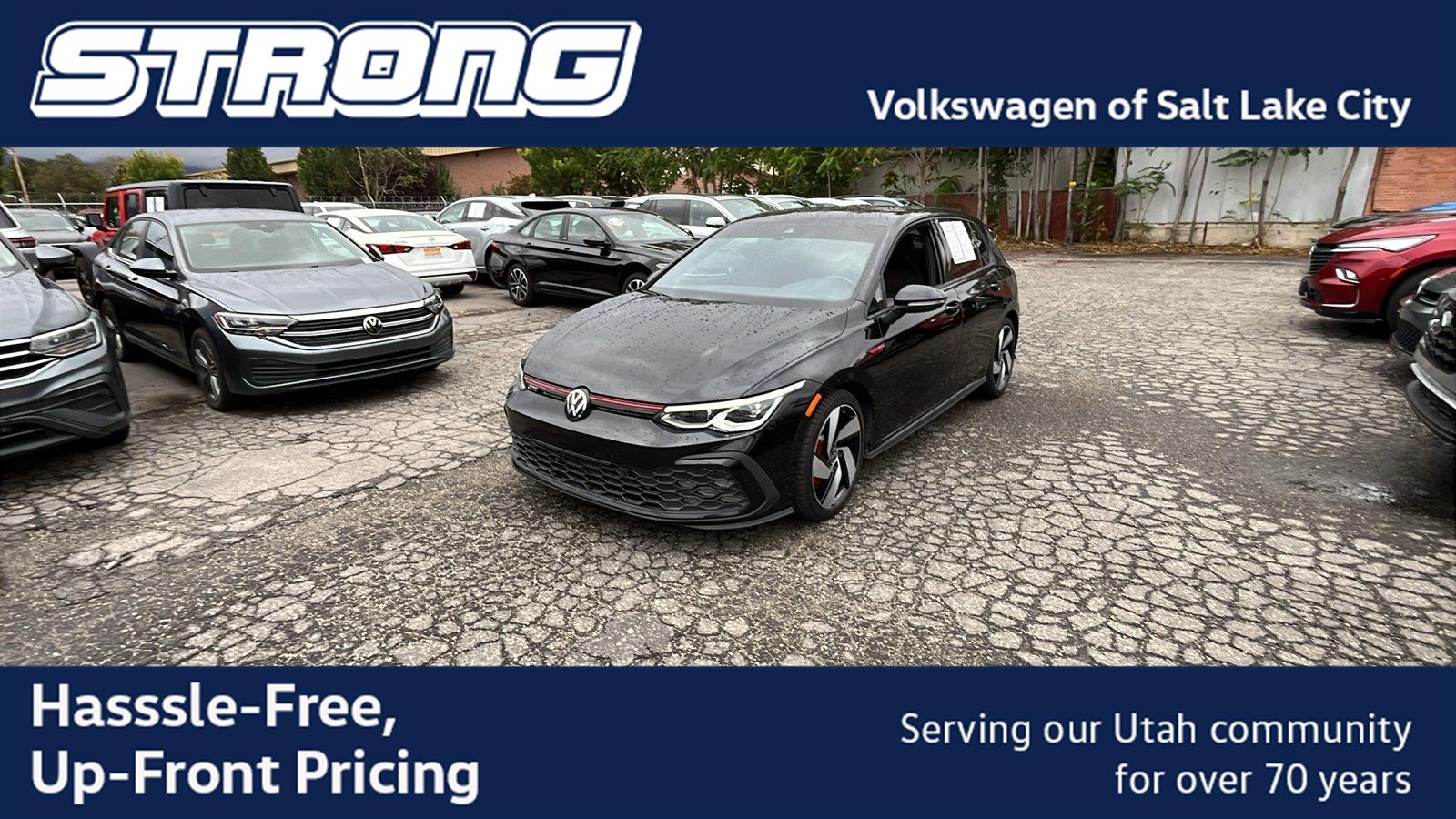 Deep Black Pearl 2024 Volkswagen Golf GTI Hatchback Front-Wheel Drive Automatic