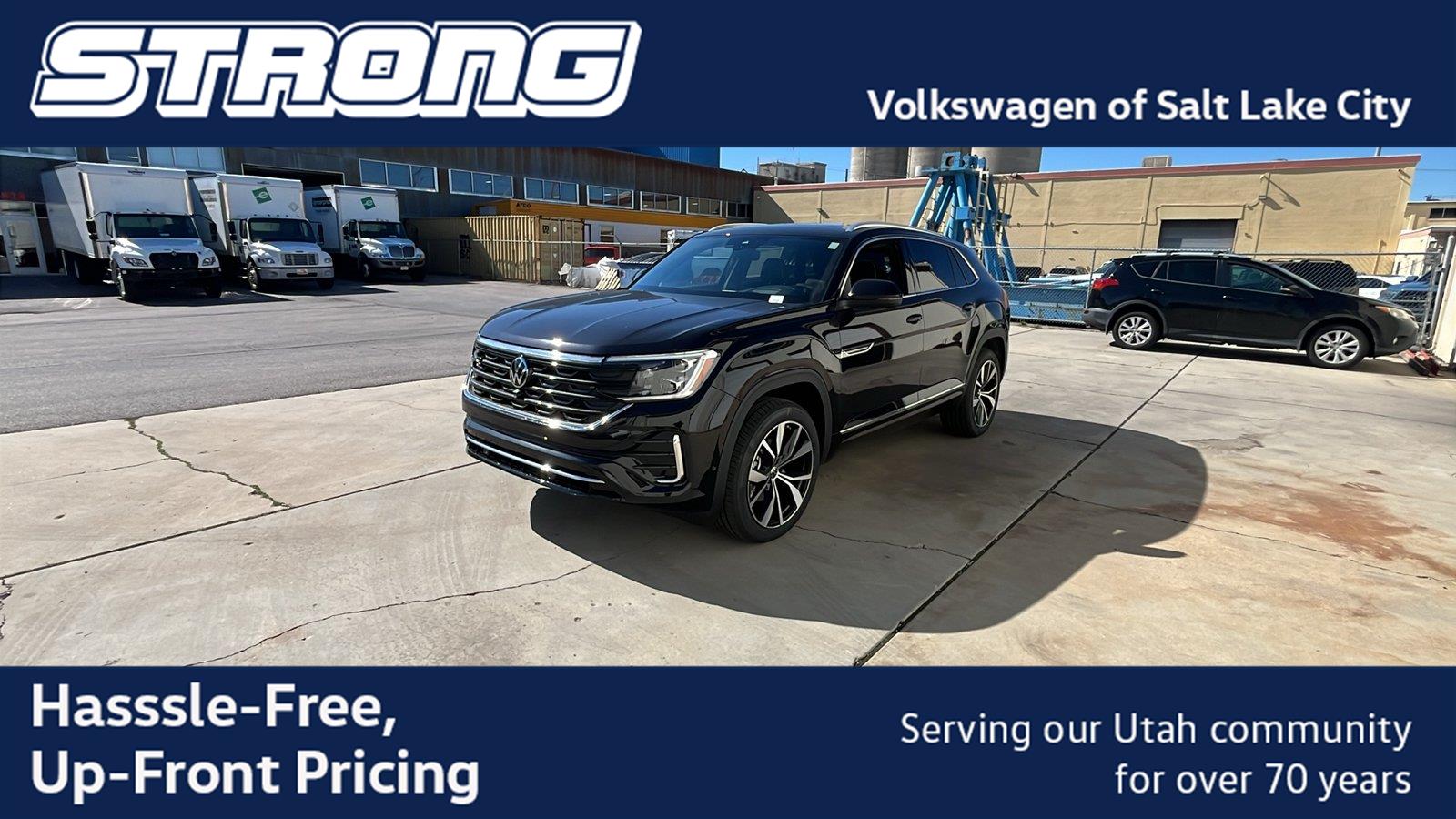 Deep Black Pearl 2026 Volkswagen Atlas Cross Sport SUV / Crossover All-Wheel Drive Automatic