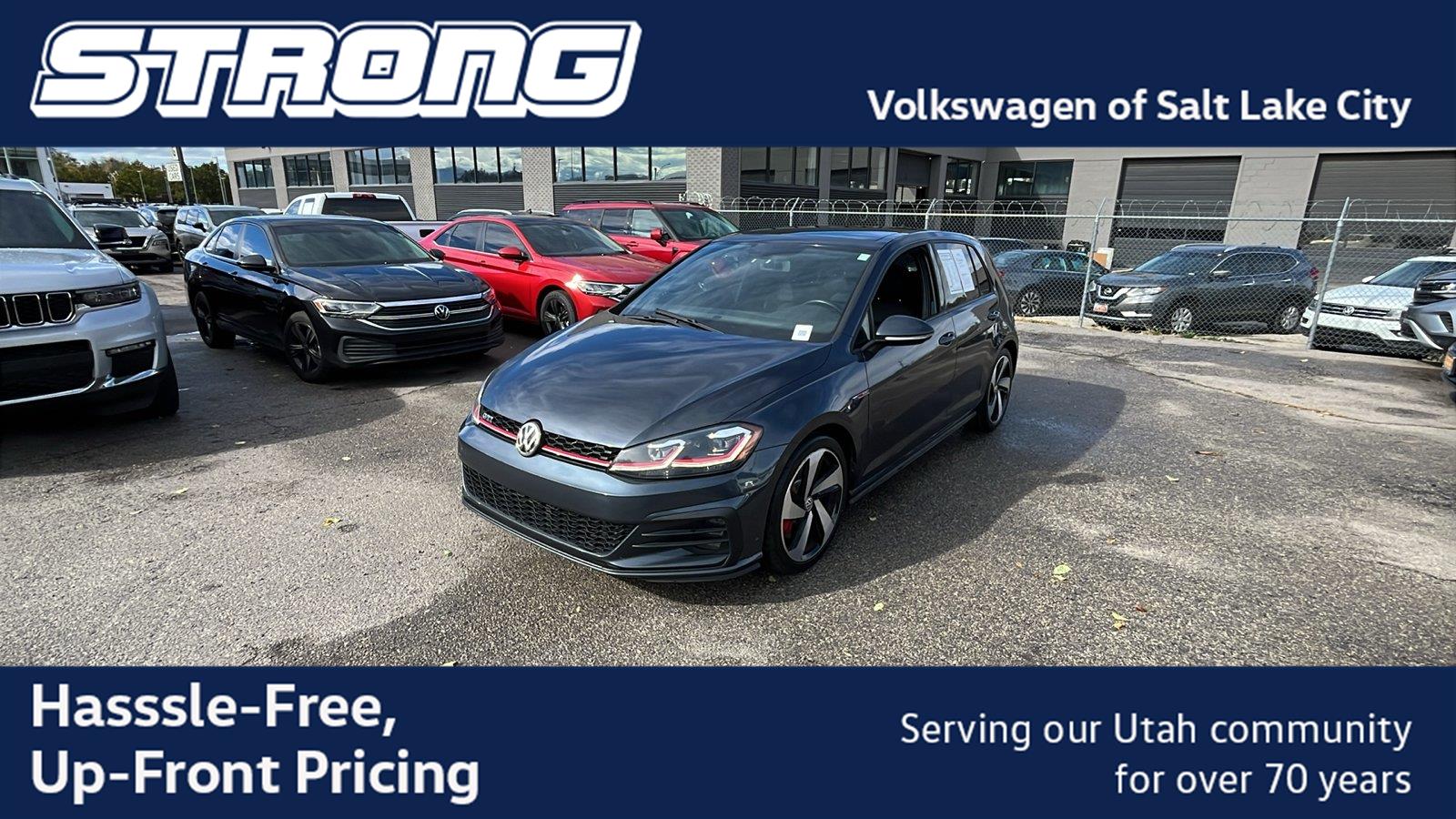 Dark Iron Blue Metallic 2018 Volkswagen Golf GTI Hatchback Front-Wheel Drive Automatic