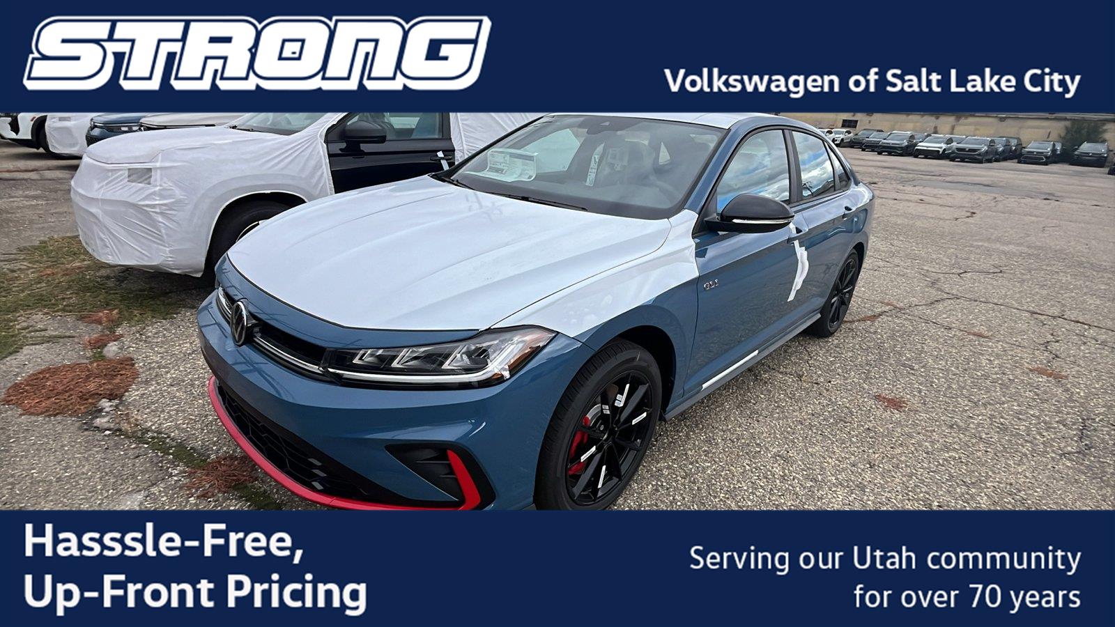 Monterey Blue w/Deep Black Roof 2027 Volkswagen Jetta GLI Sedan Front-Wheel Drive Automatic
