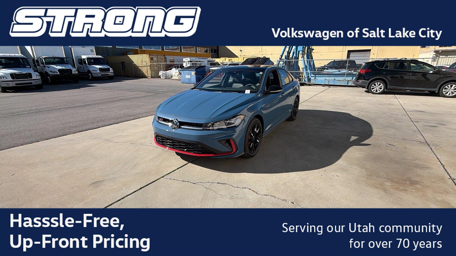 Monterey Blue w/Deep Black Roof 2027 Volkswagen Jetta GLI Sedan Front-Wheel Drive Automatic