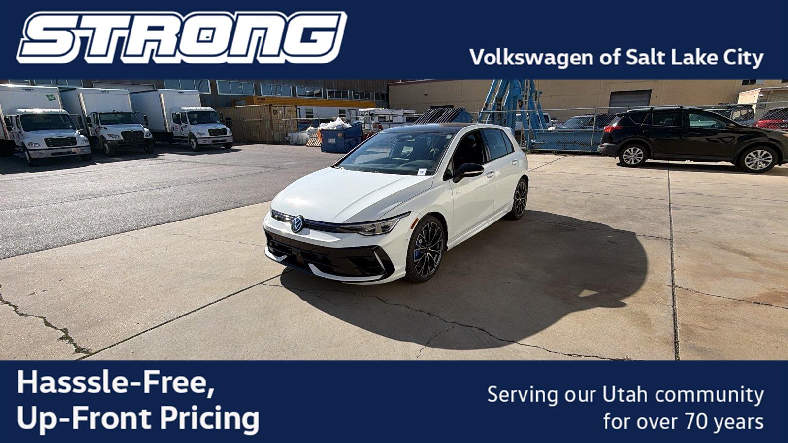 Pure White 2026 Volkswagen Golf R Hatchback All-Wheel Drive Automatic