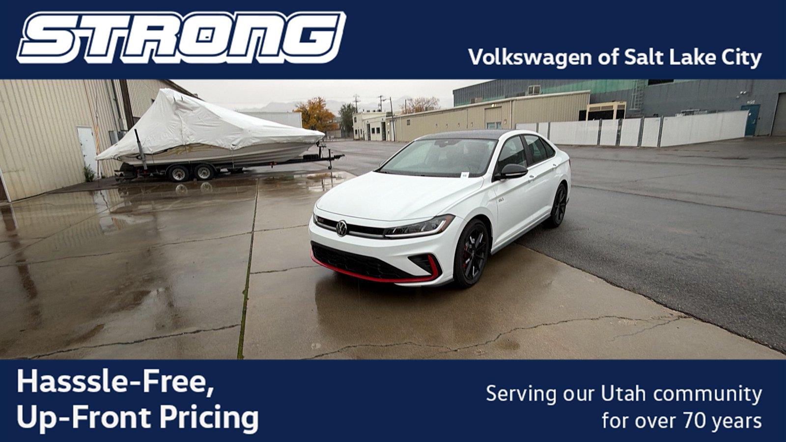 Pure White w/Deep Black Roof 2027 Volkswagen Jetta GLI Sedan Front-Wheel Drive Automatic