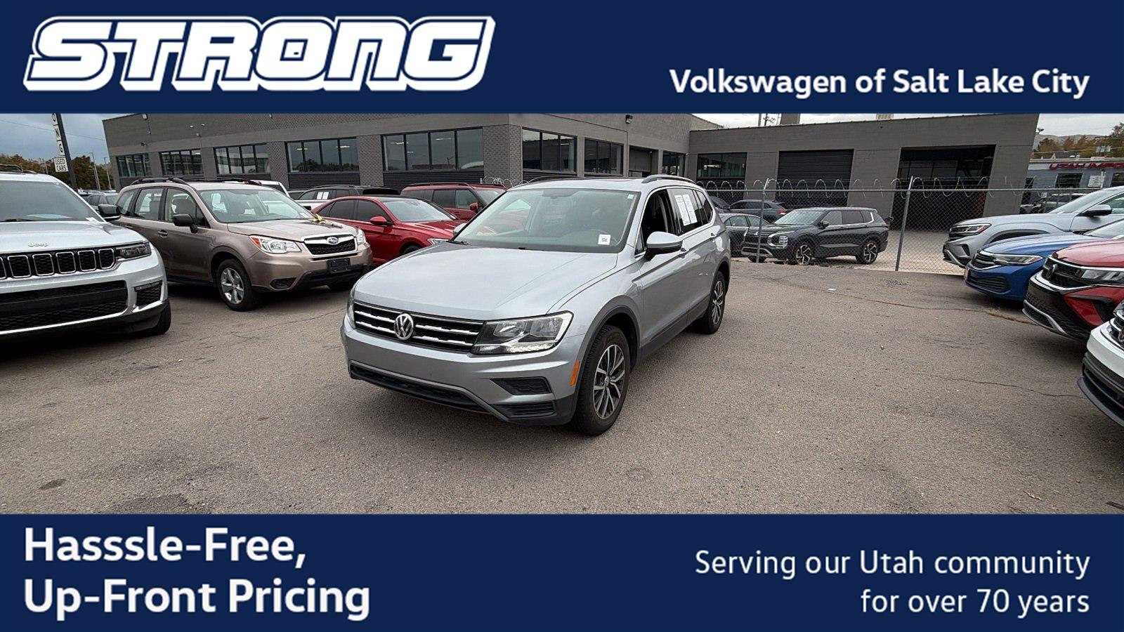 Pyrite Silver Metallic 2019 Volkswagen Tiguan SUV / Crossover All-Wheel Drive Automatic
