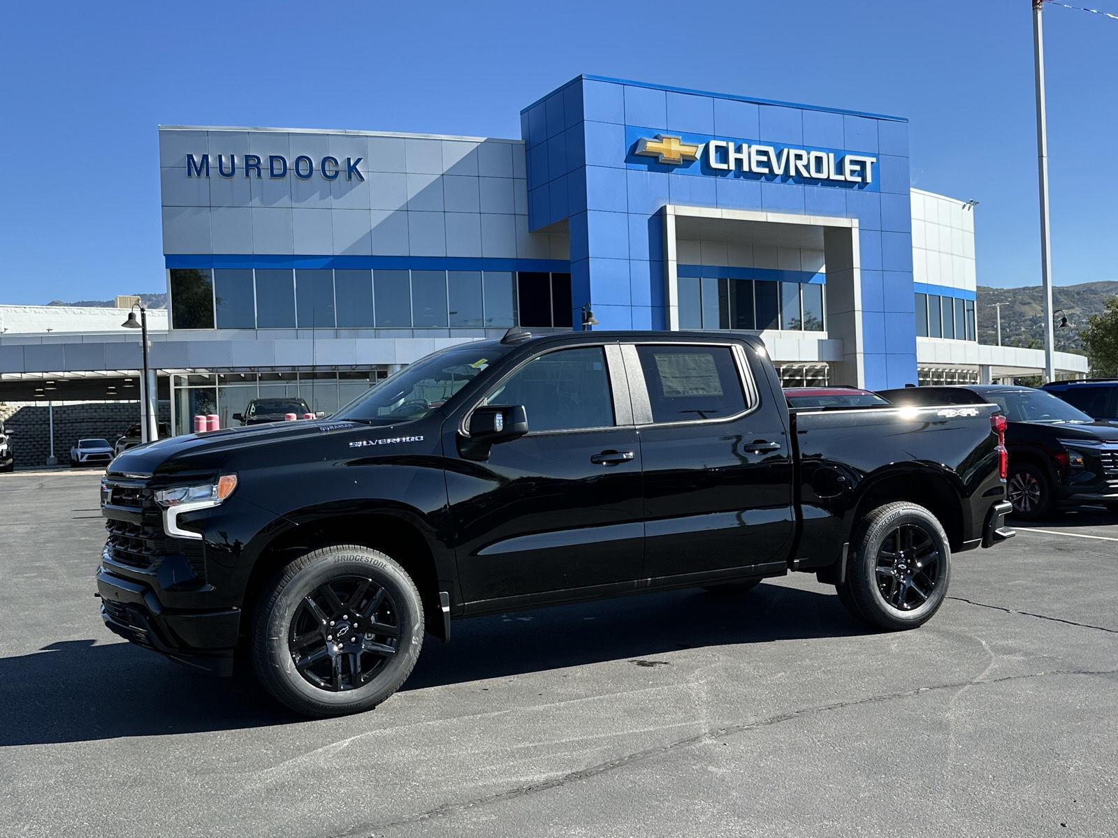 Black 2026 Chevrolet Silverado 1500 Pickup Truck Four-Wheel Drive Automatic