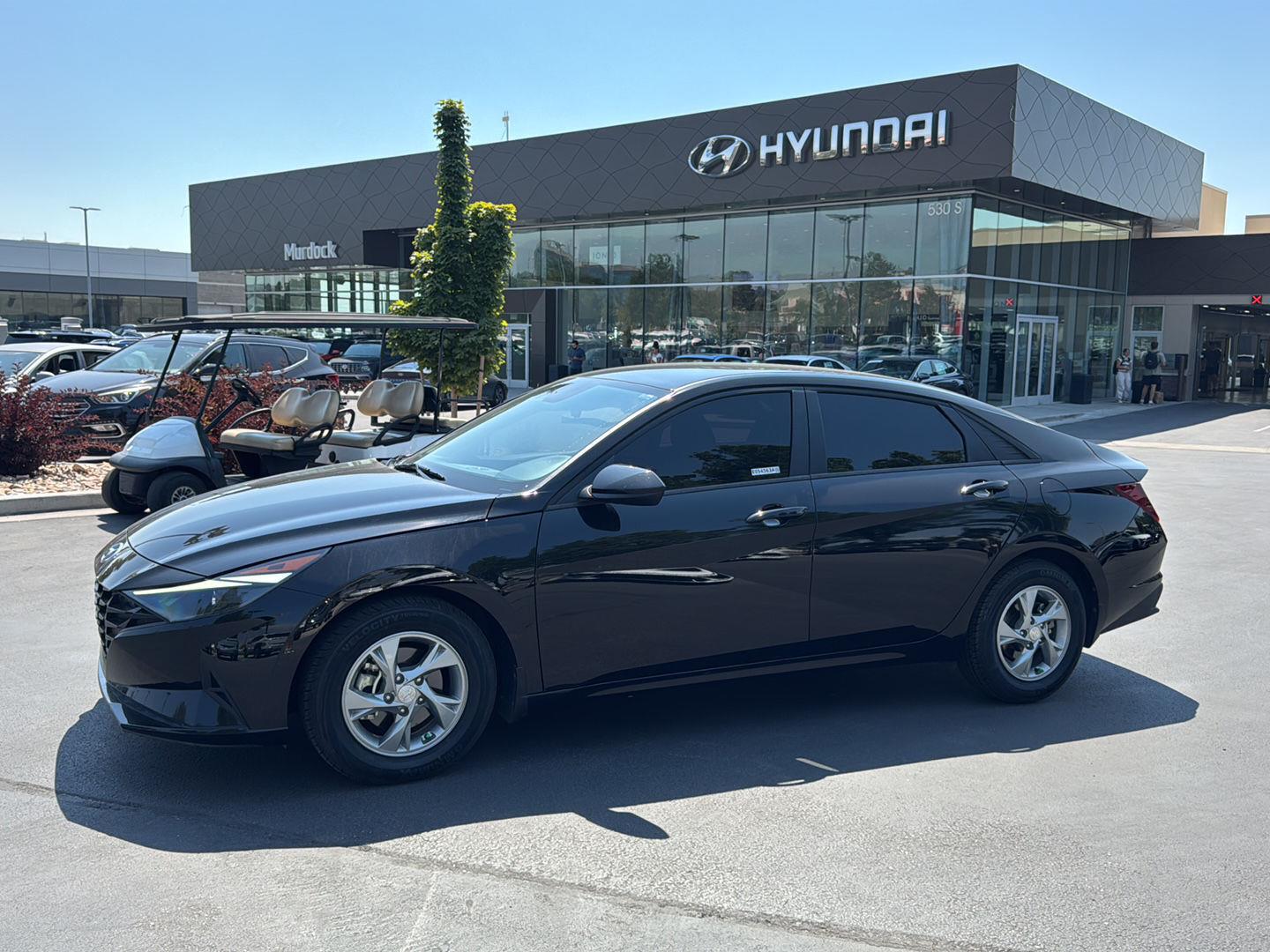 Phantom Black 2023 Hyundai Elantra Sedan Front-Wheel Drive Continuously Variable Transmission