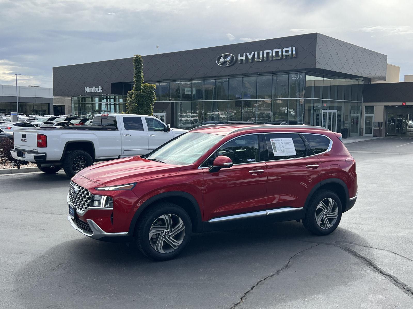 Calypso Red 2021 Hyundai Santa Fe SUV / Crossover All-Wheel Drive Automatic