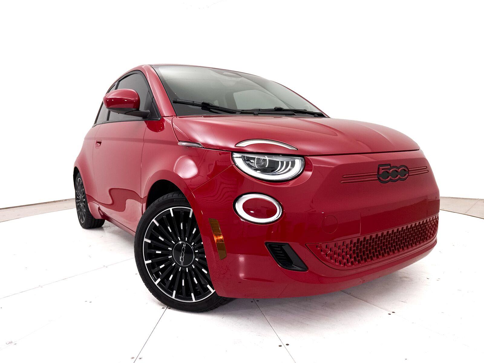Red by (Red) 2024 FIAT 500e Hatchback Front-Wheel Drive Automatic