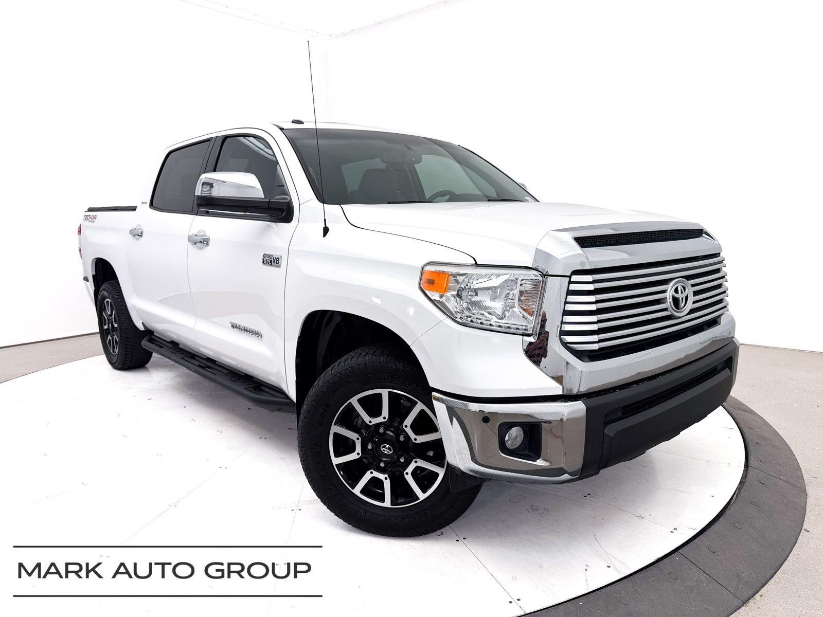Super White 2016 Toyota Tundra Pickup Truck Four-Wheel Drive Automatic