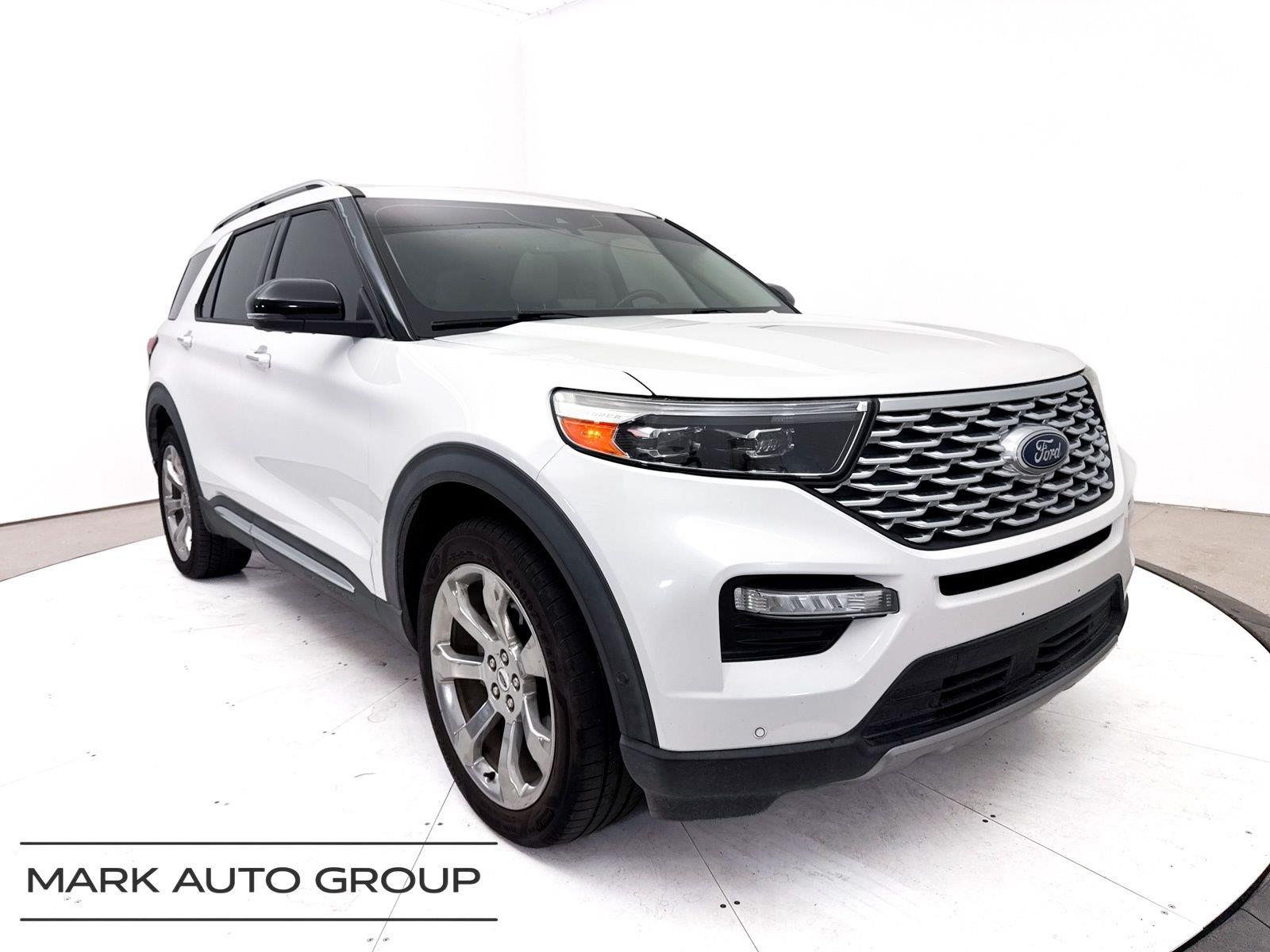 Star White Metallic Tri-Coat 2020 Ford Explorer SUV / Crossover All-Wheel Drive Automatic