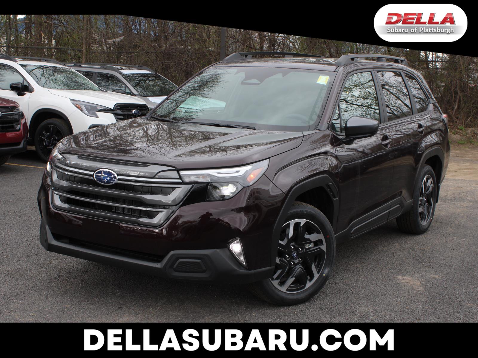 Dark Mahogany Pearl 2026 Subaru Forester Hybrid Premium AWD SUV / Crossover All-Wheel Drive Continuously Variable Transmission