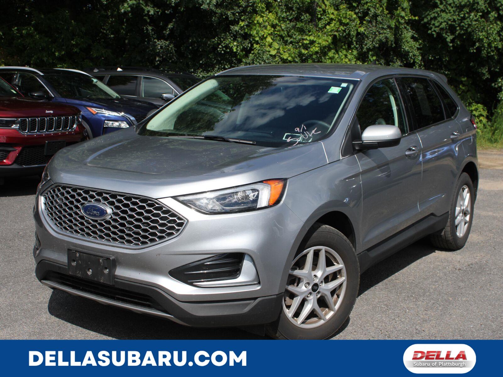 Iconic Silver Metallic 2024 Ford Edge SUV / Crossover All-Wheel Drive 8-Speed Automatic