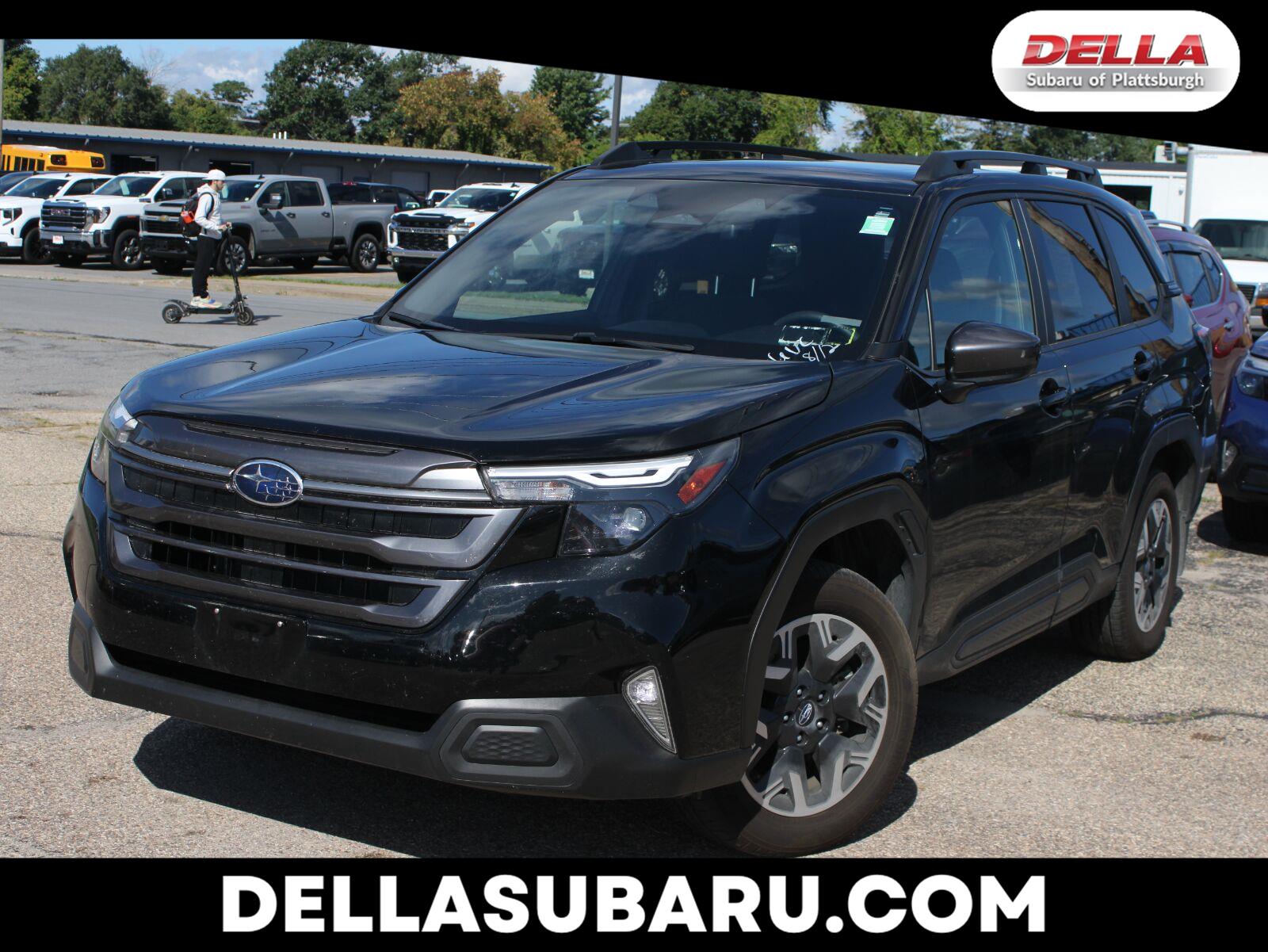 Crystal Black Silica 2025 Subaru Forester SUV / Crossover All-Wheel Drive Continuously Variable Transmission