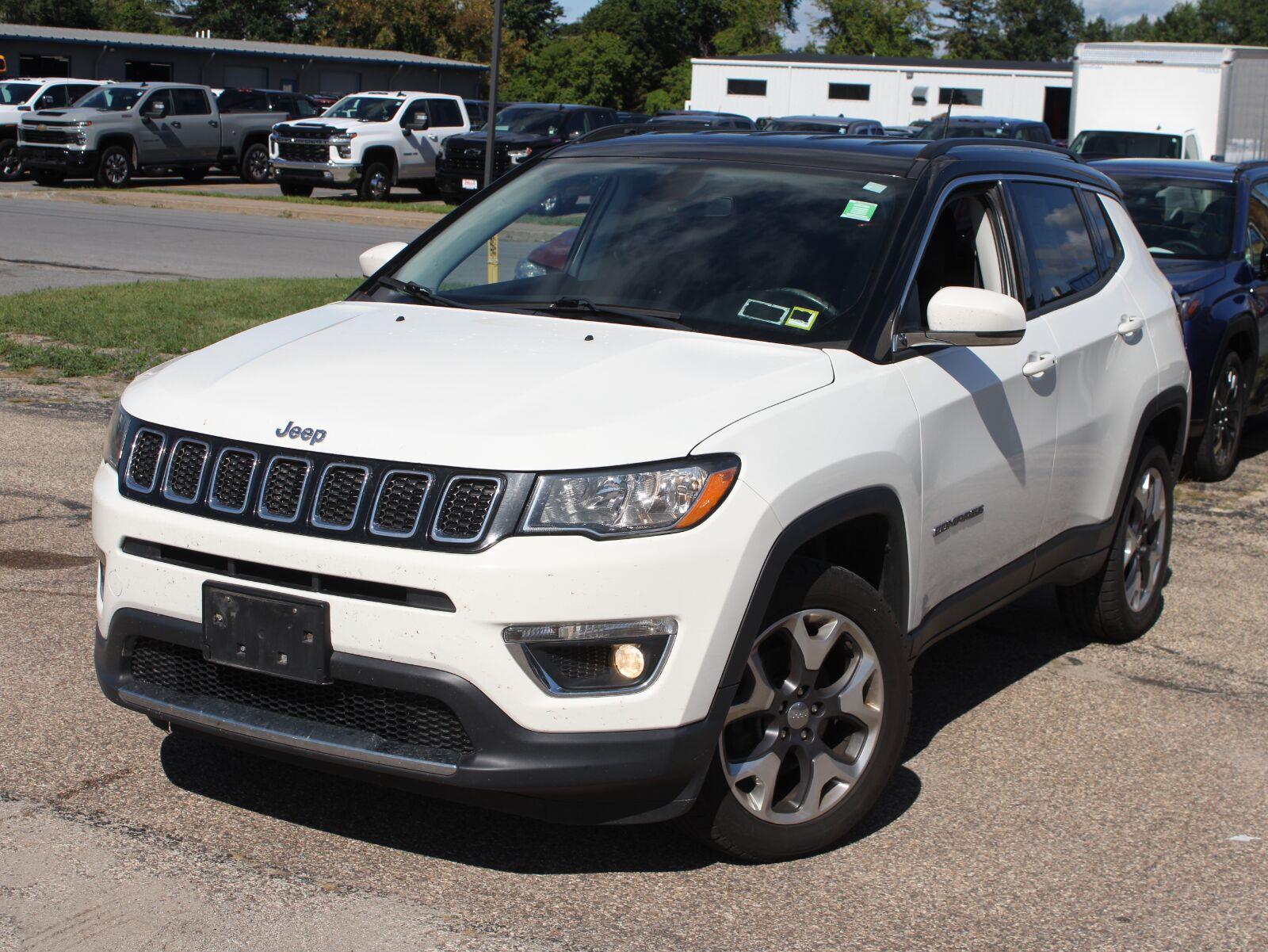 White Clearcoat 2020 Jeep Compass SUV / Crossover Four-Wheel Drive 9-Speed Automatic