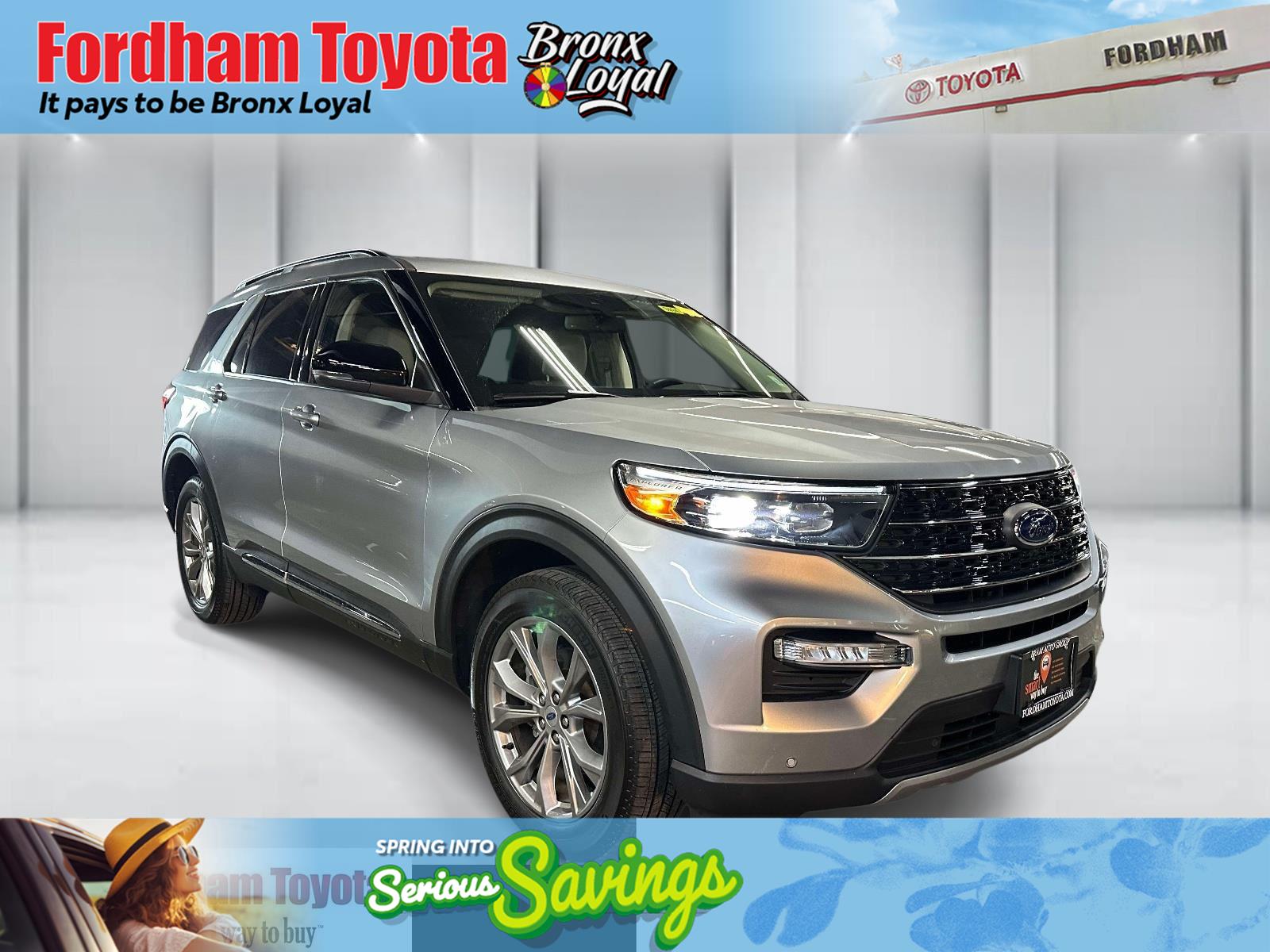 Iconic Silver Metallic 2023 Ford Explorer XLT AWD SUV / Crossover All-Wheel Drive Automatic