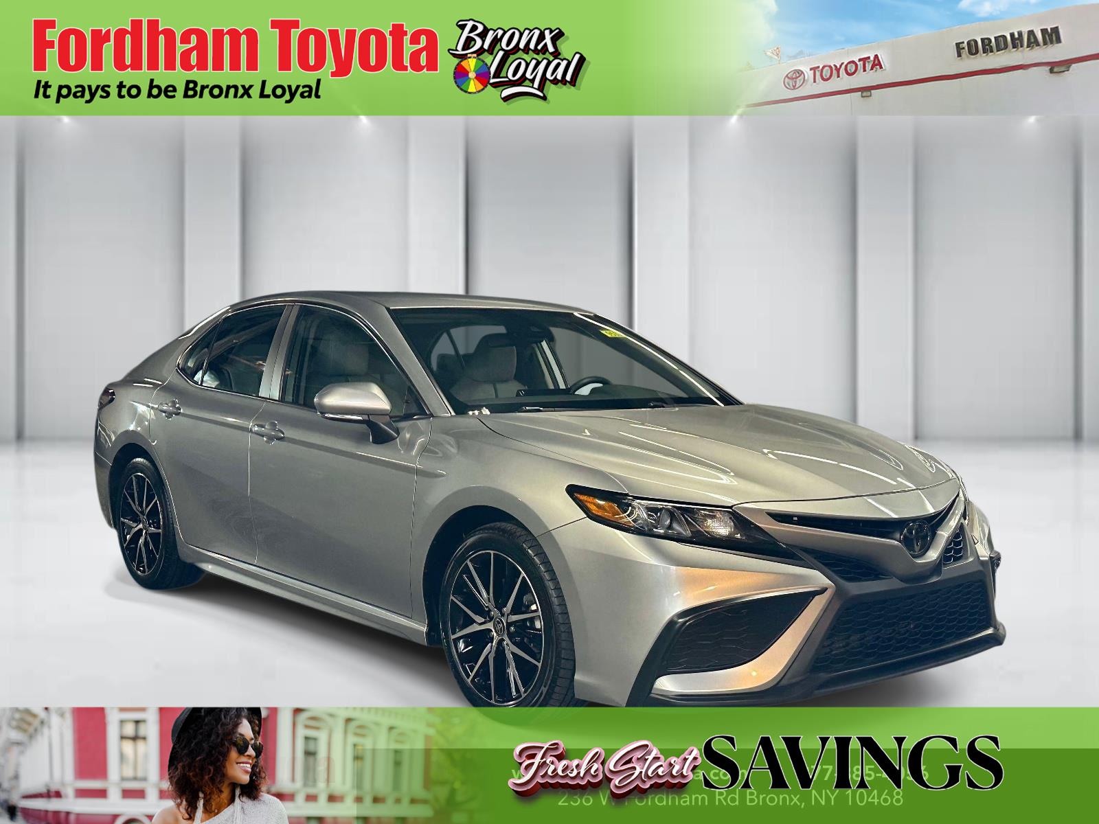 Celestial Silver Metallic 2024 Toyota Camry SE FWD Sedan Front-Wheel Drive Automatic