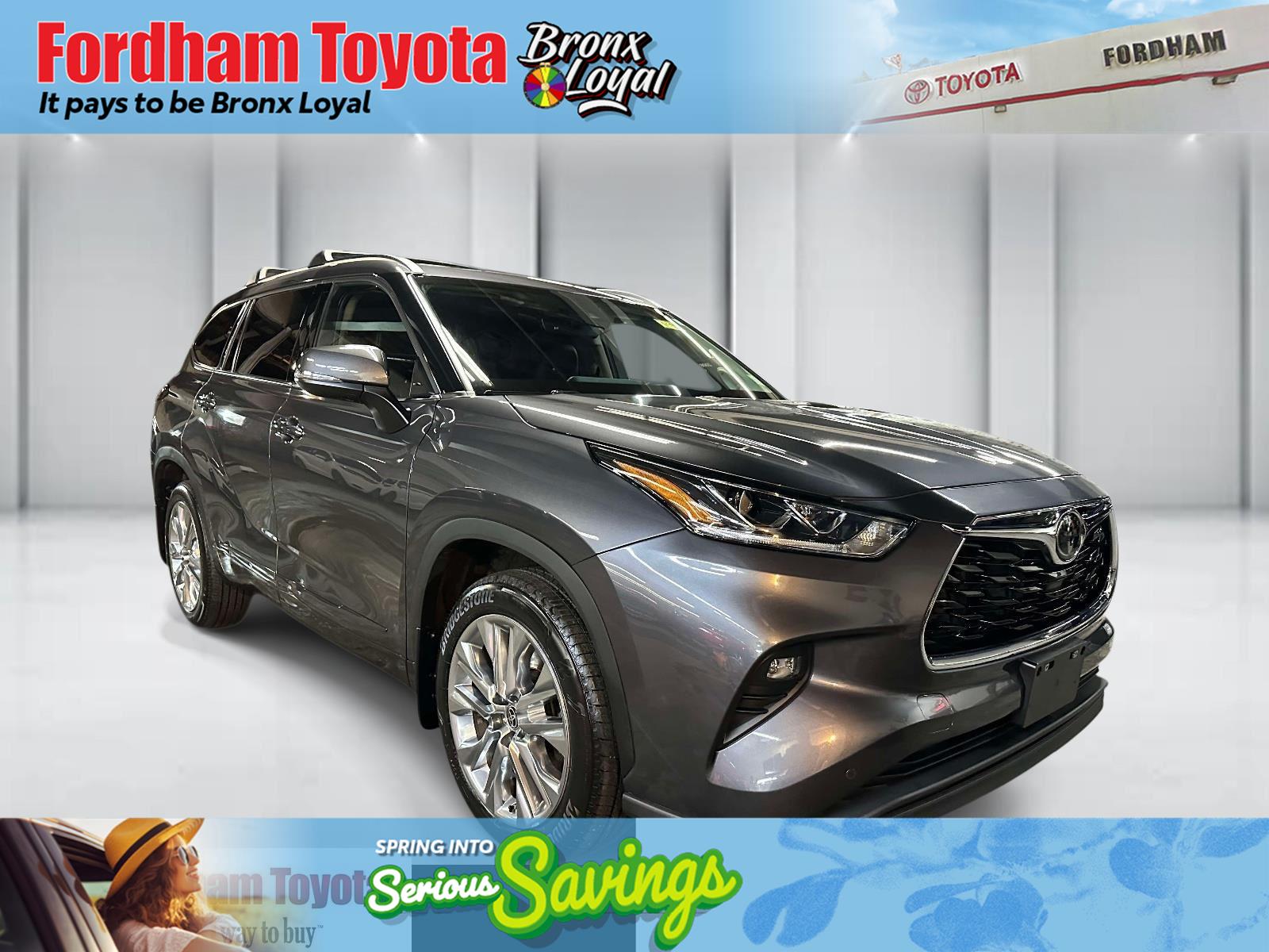 Magnetic Gray Metallic 2024 Toyota Highlander Limited AWD SUV / Crossover All-Wheel Drive Automatic