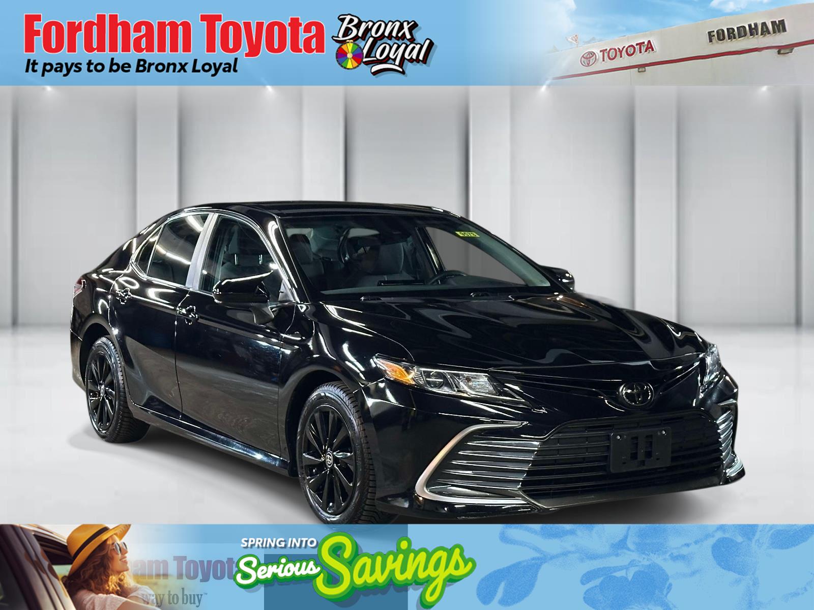 Midnight Black Metallic 2022 Toyota Camry LE AWD Sedan All-Wheel Drive Automatic