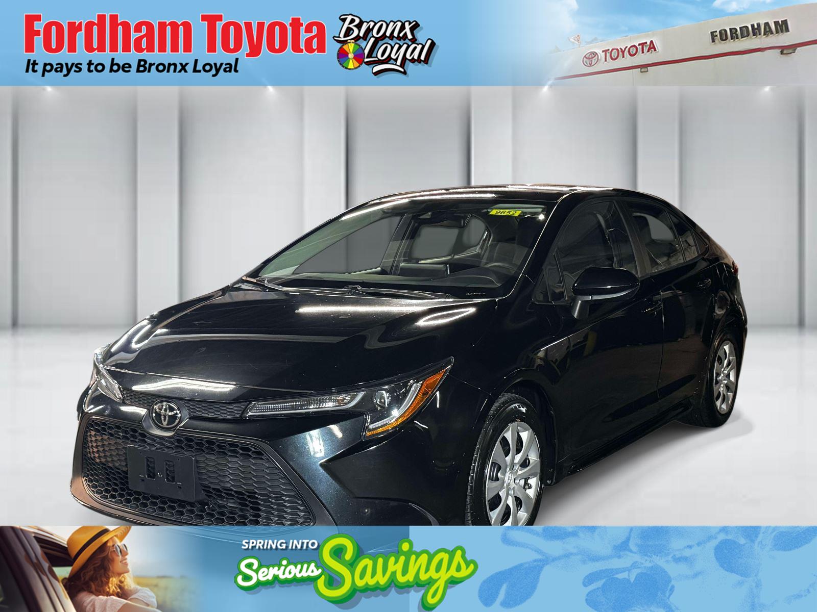 Black Sand Pearl 2021 Toyota Corolla LE FWD Sedan Front-Wheel Drive Continuously Variable Transmission