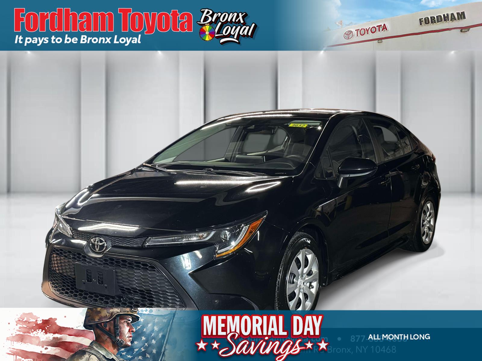 Black Sand Pearl 2021 Toyota Corolla LE FWD Sedan Front-Wheel Drive Continuously Variable Transmission