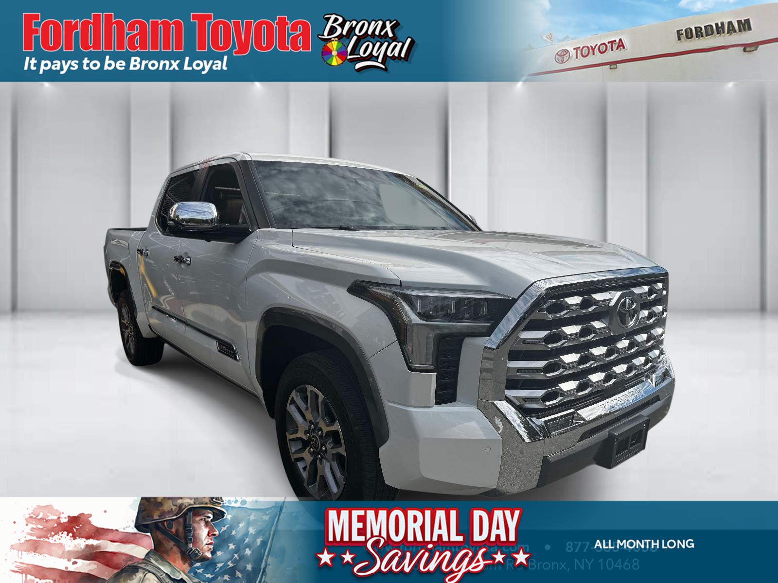 White (Wind Chill Pearl) 2024 Toyota Tundra 1794 Edition CrewMax Cab 4WD Pickup Truck Four-Wheel Drive Automatic