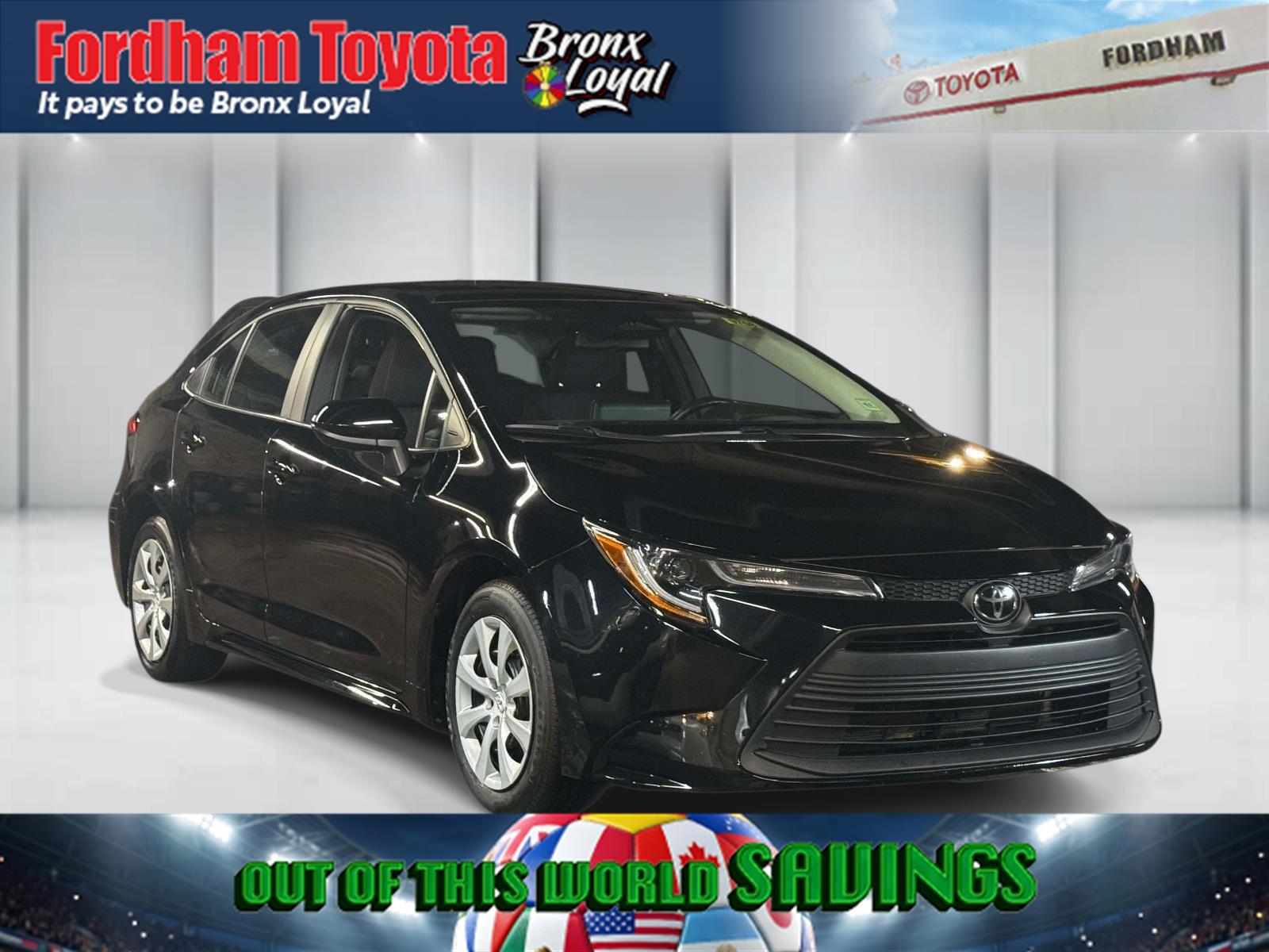 Midnight Black Metallic 2024 Toyota Corolla Sedan Front-Wheel Drive Continuously Variable Transmission
