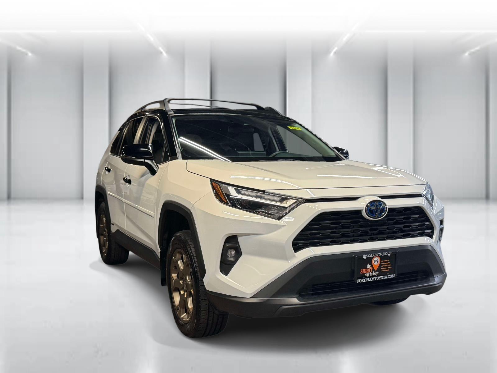 Ice Cap/Midnight Black Metallic 2024 Toyota RAV4 Hybrid SUV / Crossover All-Wheel Drive Continuously Variable Transmission