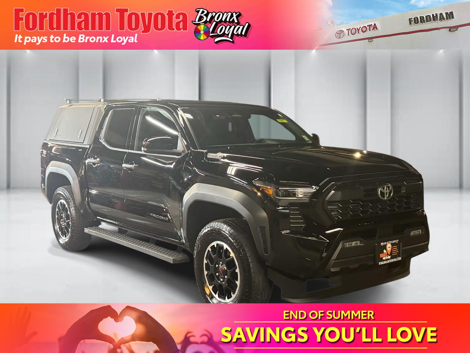 Black 2025 Toyota Tacoma Pickup Truck Four-Wheel Drive Automatic