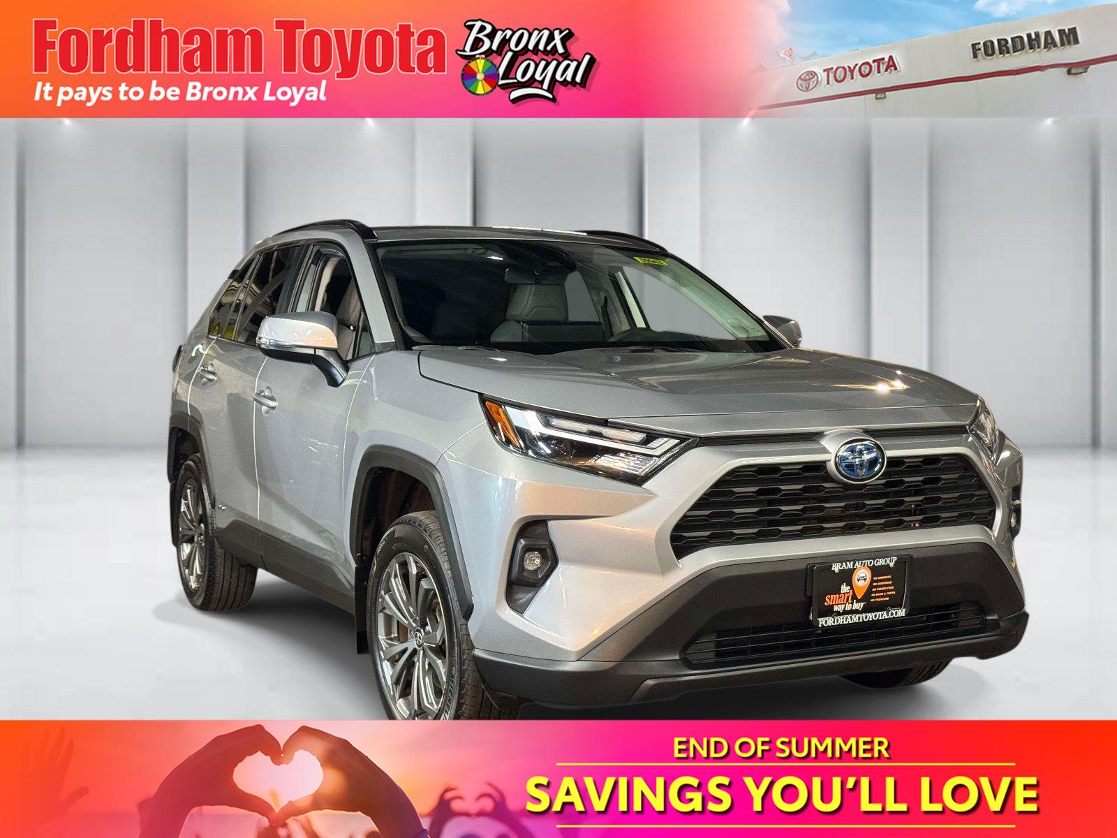 Silver Sky Metallic 2024 Toyota RAV4 Hybrid SUV / Crossover All-Wheel Drive Continuously Variable Transmission