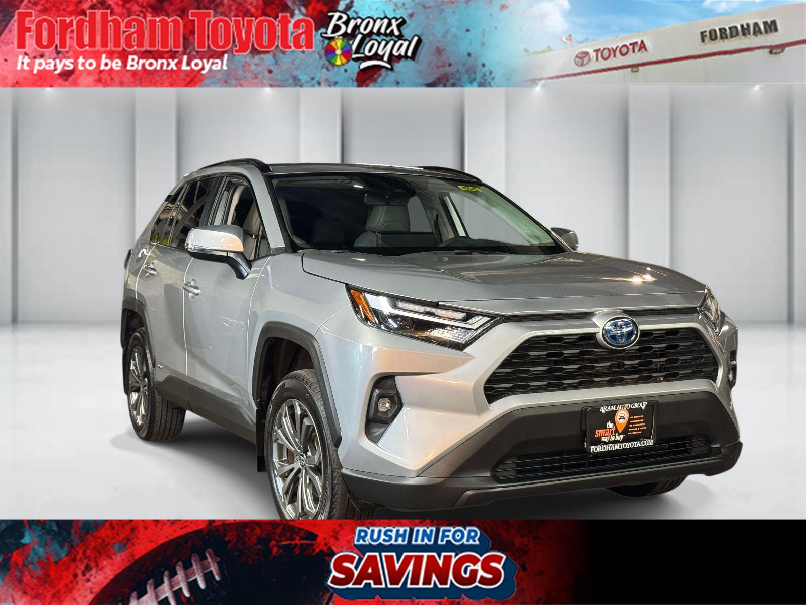 Silver Sky Metallic 2024 Toyota RAV4 Hybrid SUV / Crossover All-Wheel Drive Continuously Variable Transmission