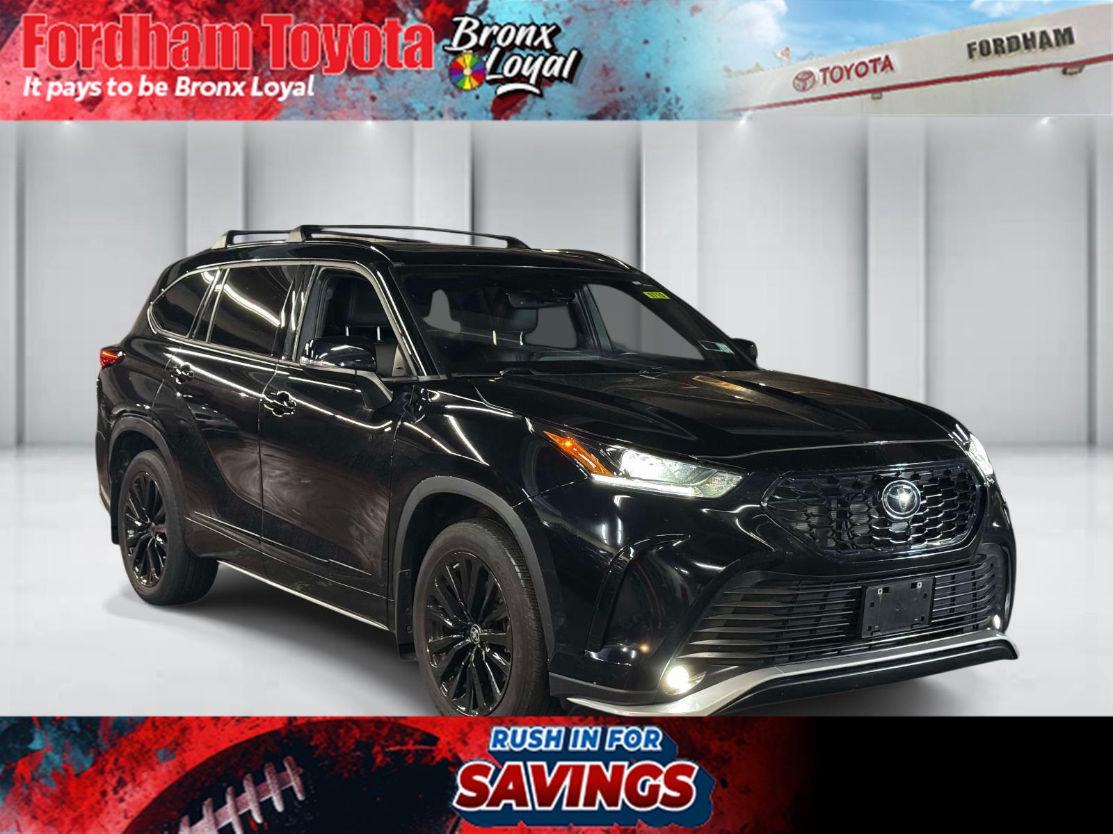 Midnight Black Metallic 2024 Toyota Highlander SUV / Crossover All-Wheel Drive Automatic