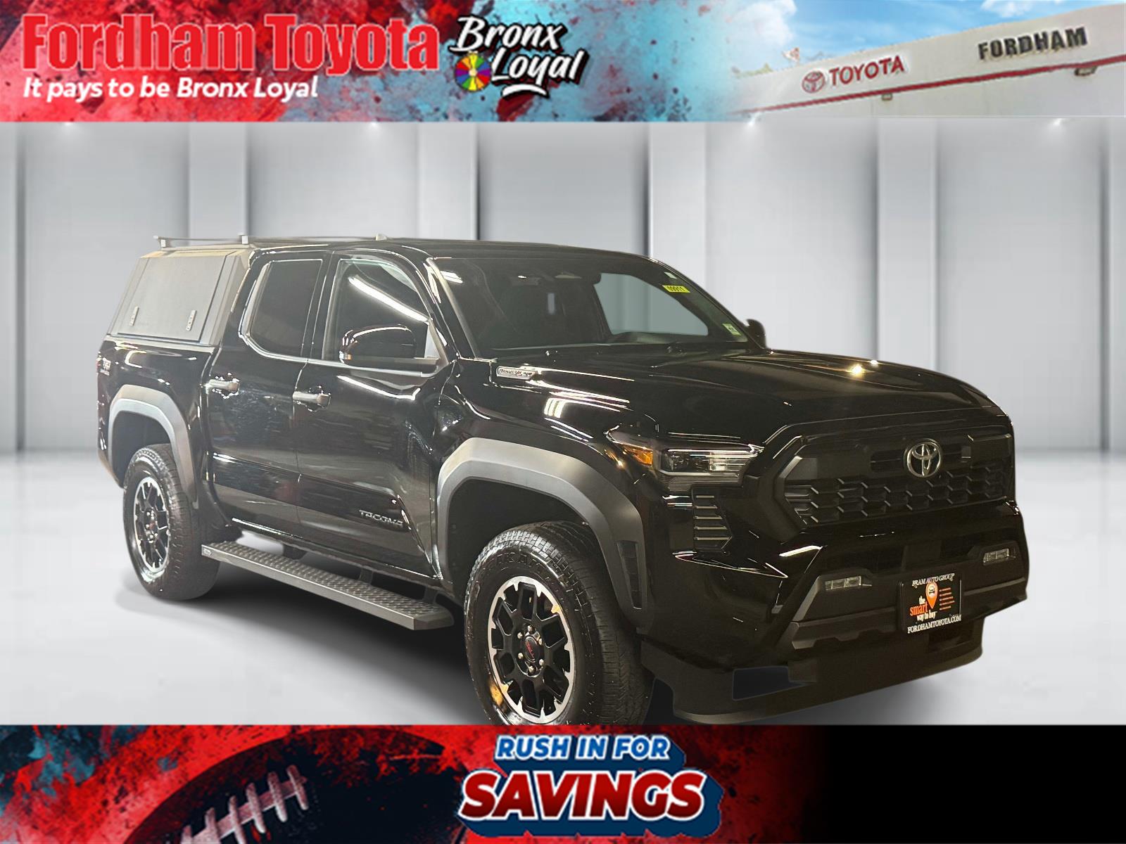 Black 2025 Toyota Tacoma Pickup Truck Four-Wheel Drive Automatic