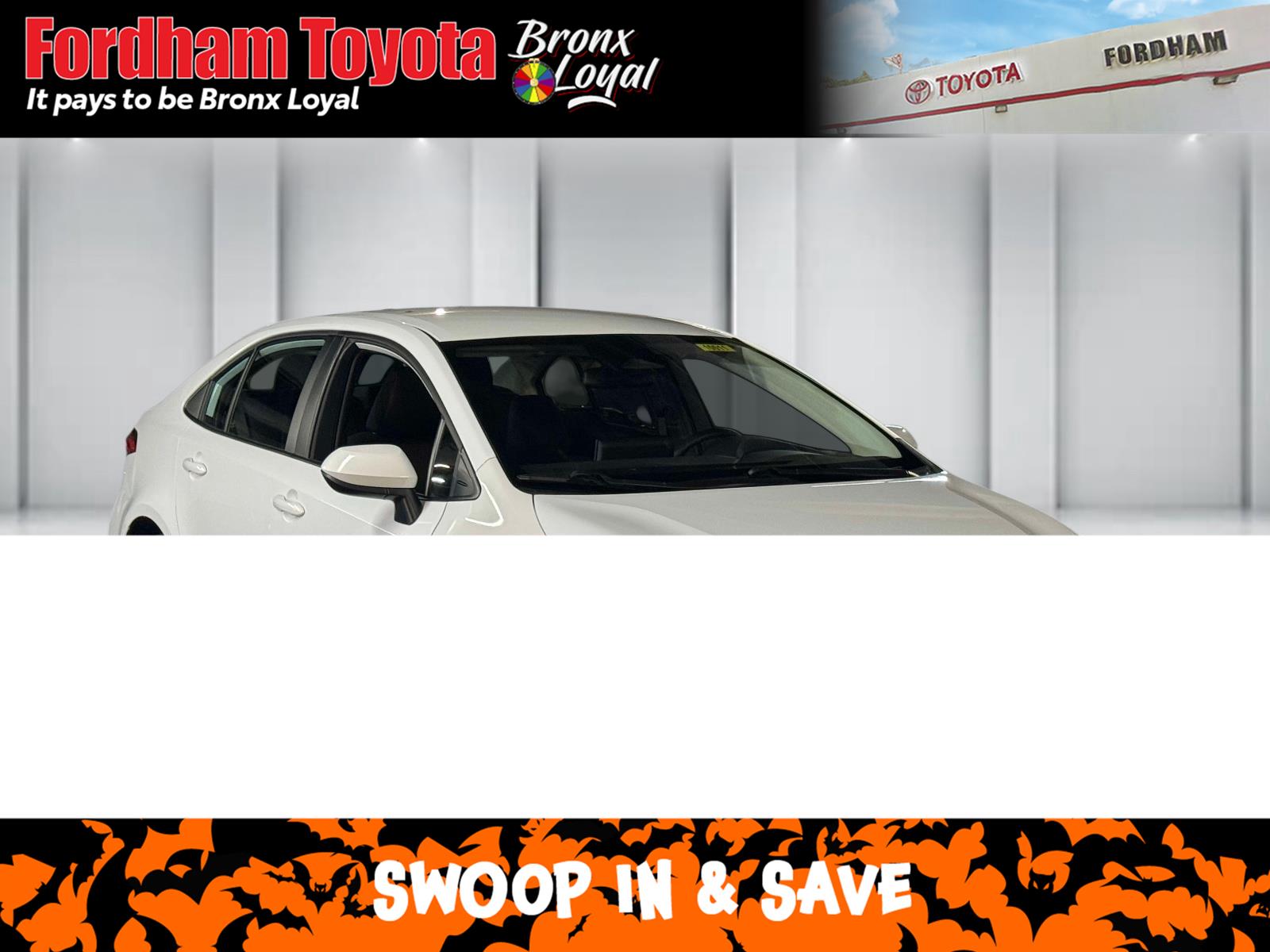 White 2023 Toyota Corolla Sedan Front-Wheel Drive Continuously Variable Transmission