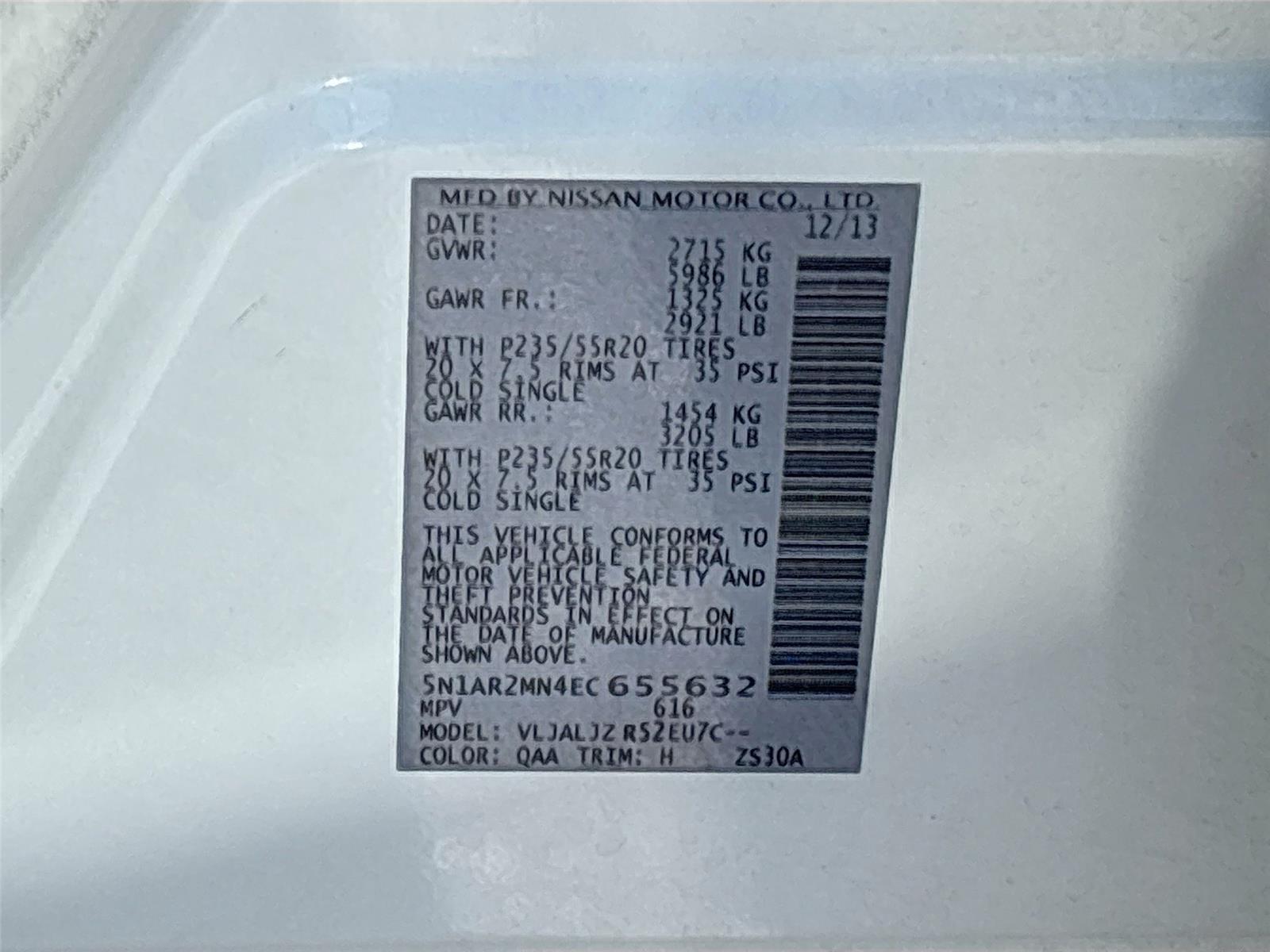 2014 Nissan Pathfinder Platinum