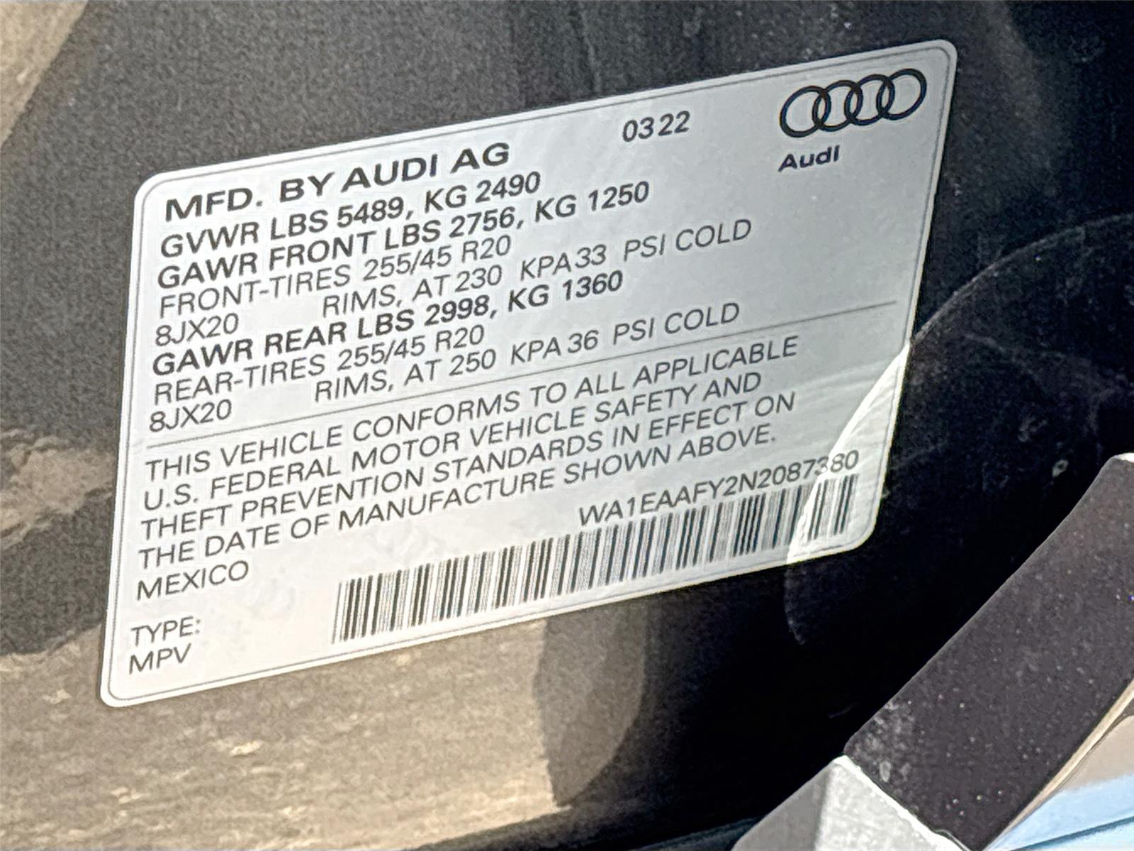 2022 Audi Q5 S line Premium Plus