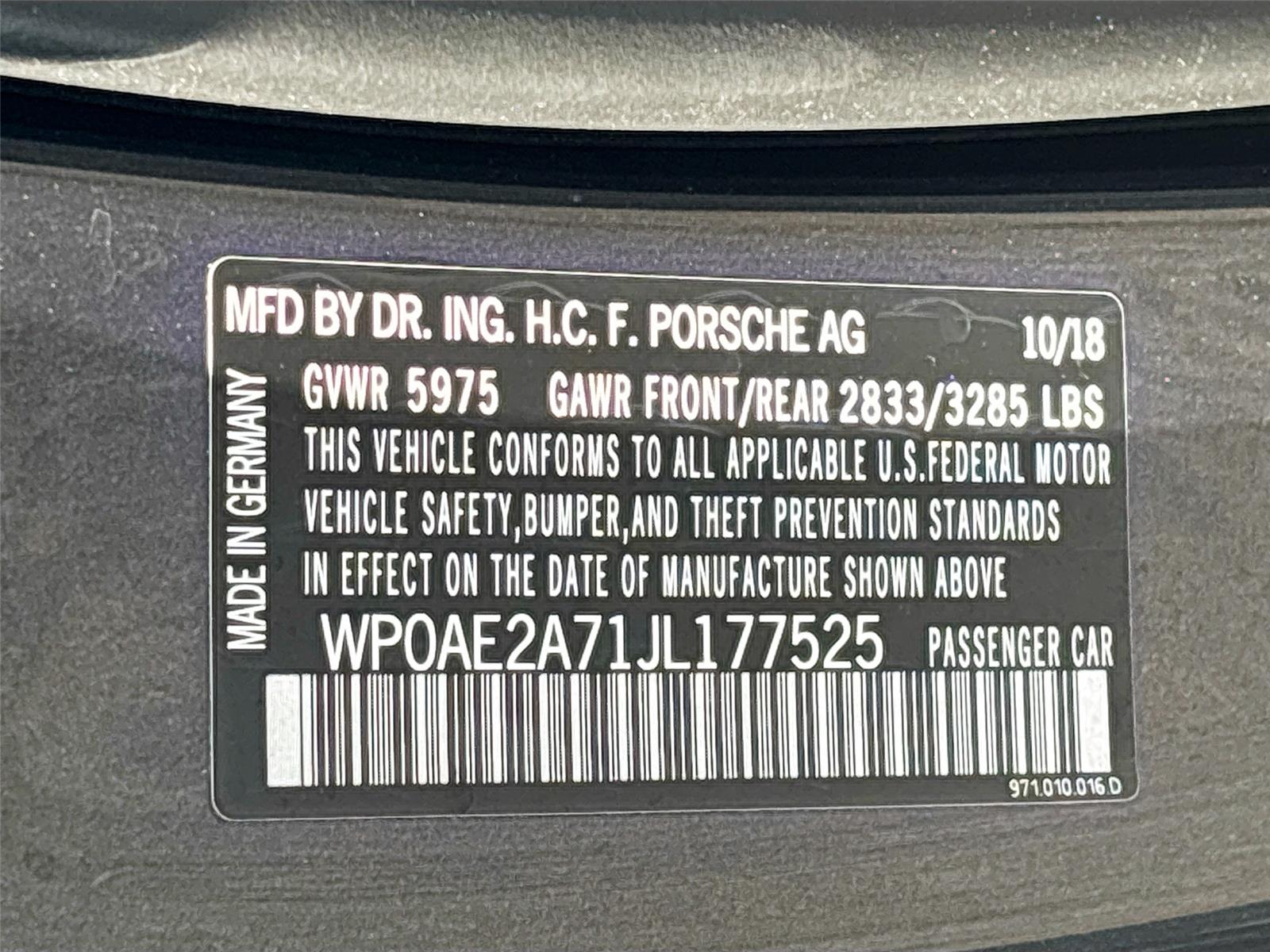 2018 Porsche Panamera 4 E-Hybrid