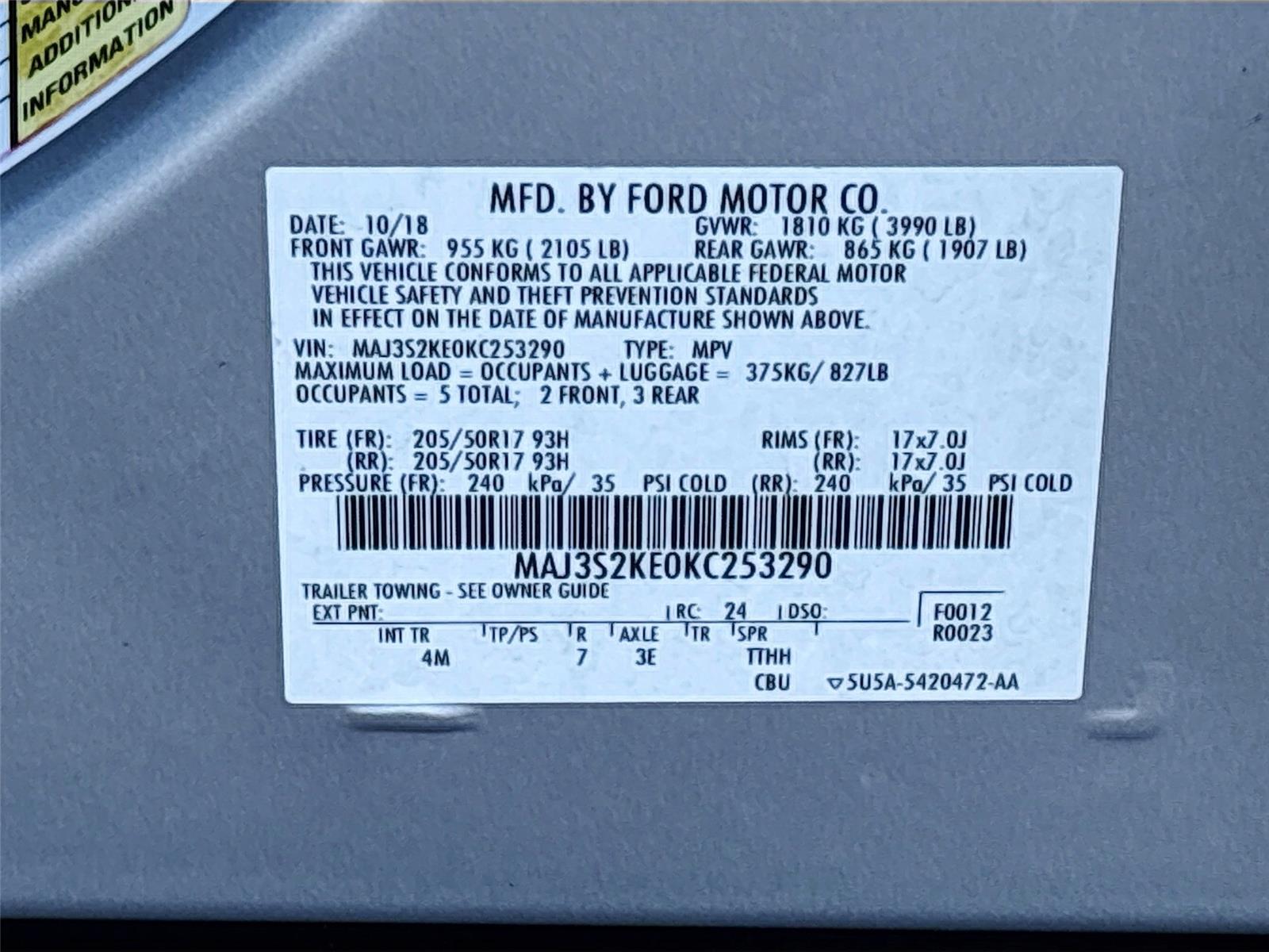2019 Ford EcoSport Titanium