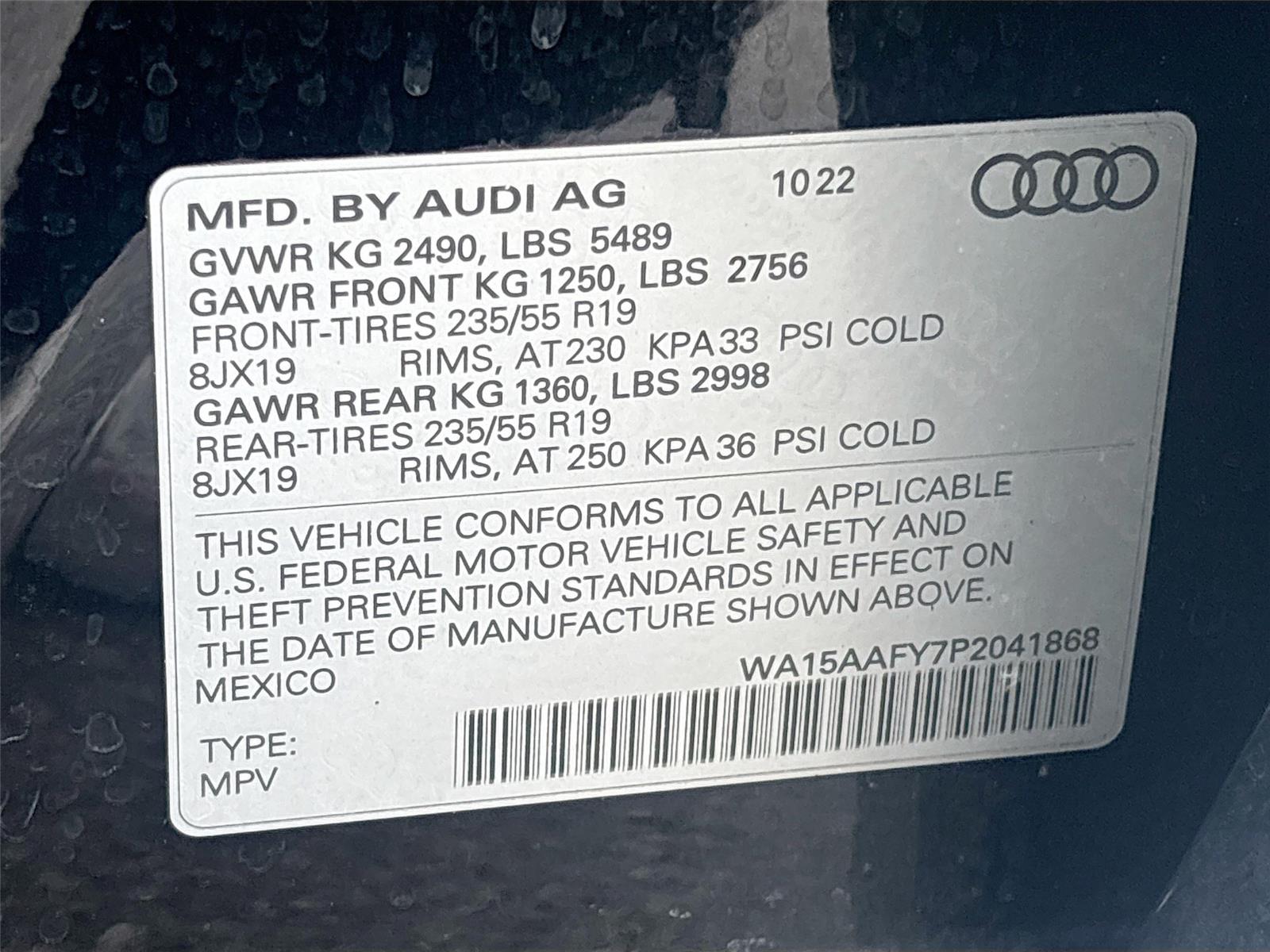 2023 Audi Q5 Sportback S line Premium Plus