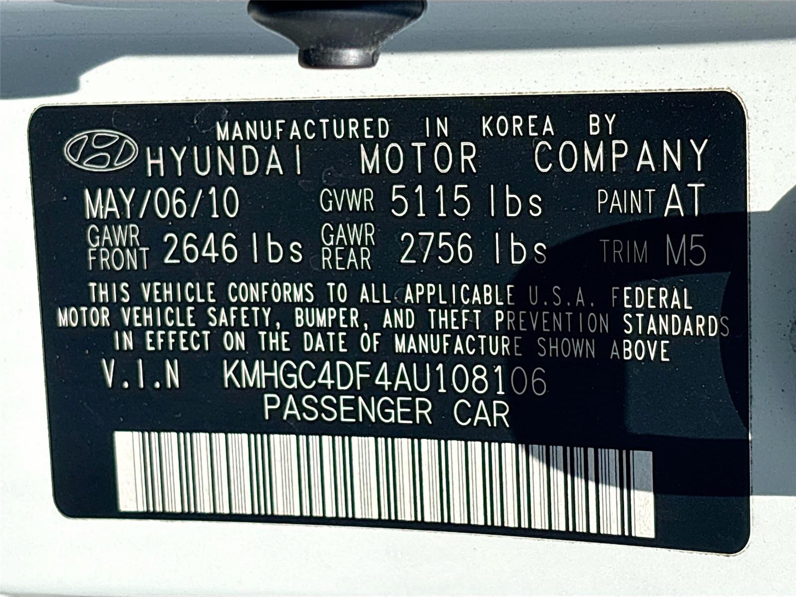 2010 Hyundai Genesis