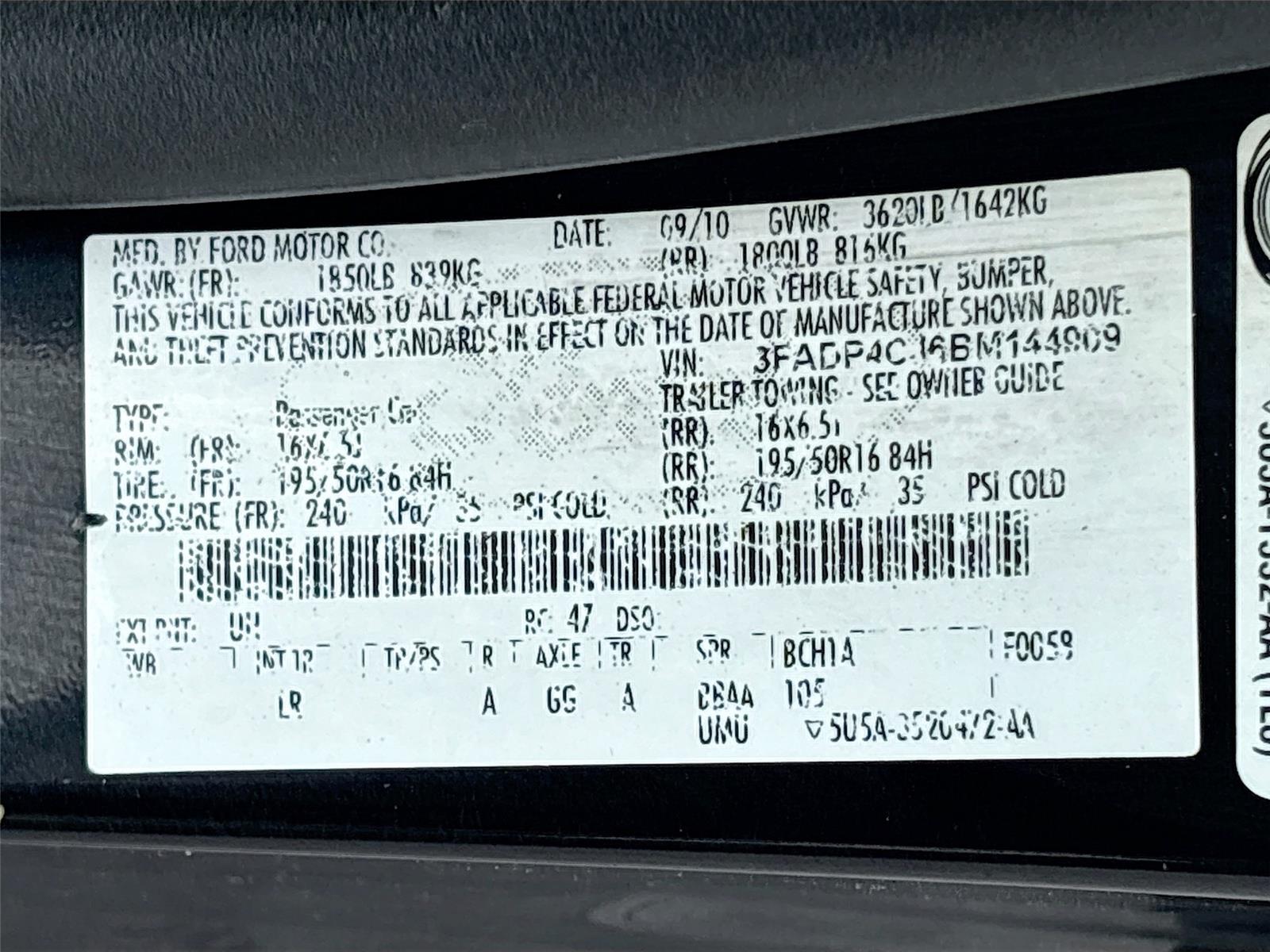 2011 Ford Fiesta SEL
