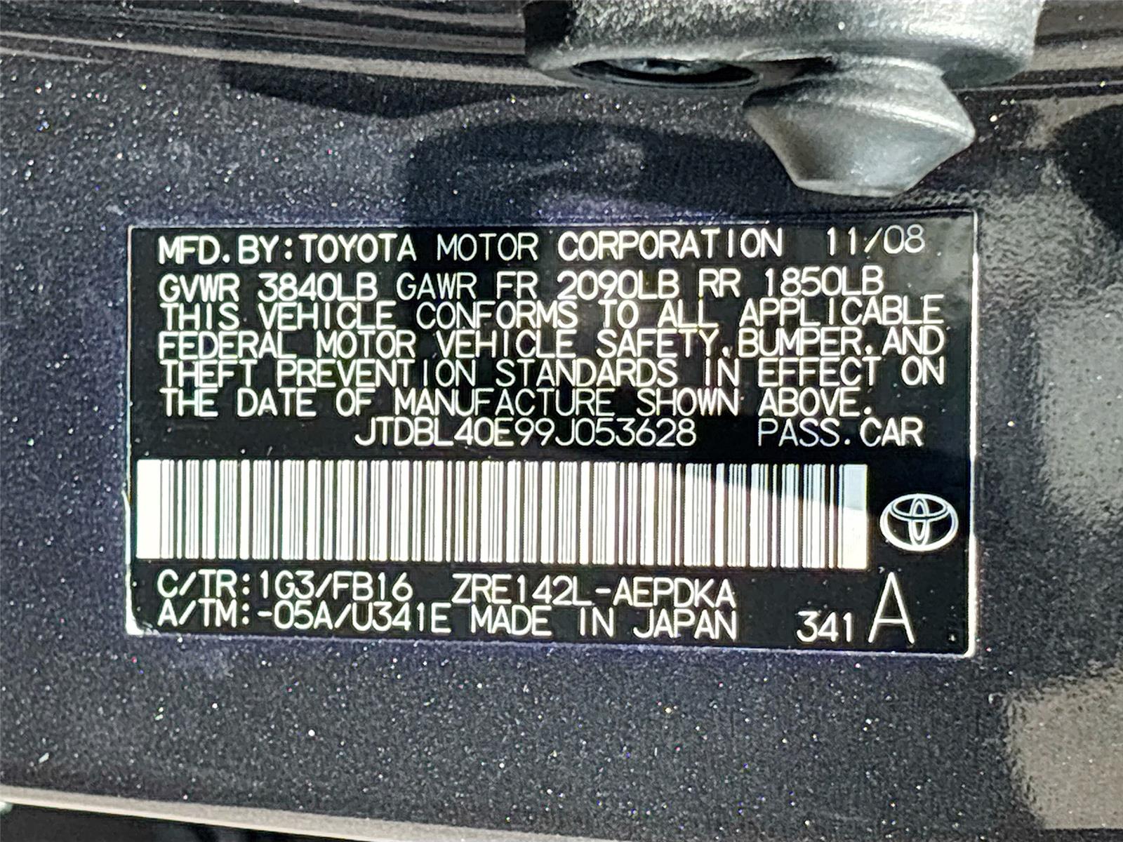 2009 Toyota Corolla LE