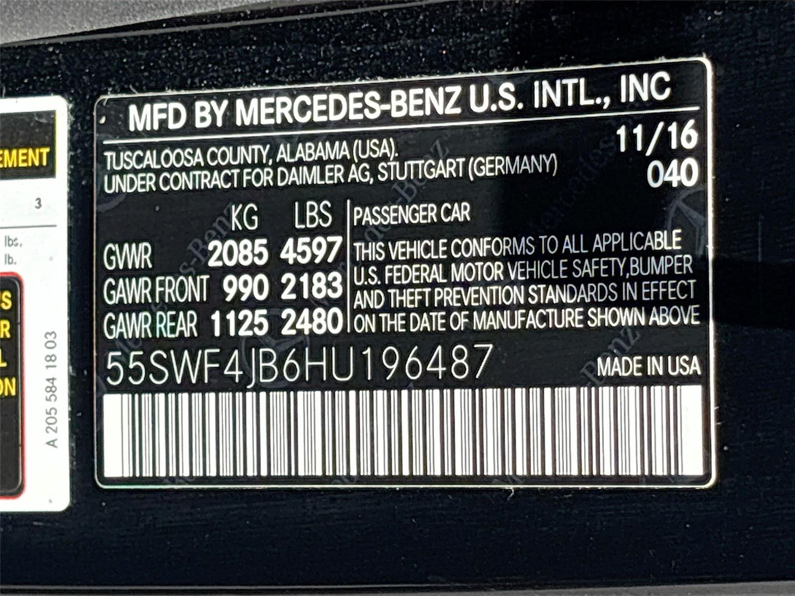 2017 Mercedes-Benz C-Class C 300