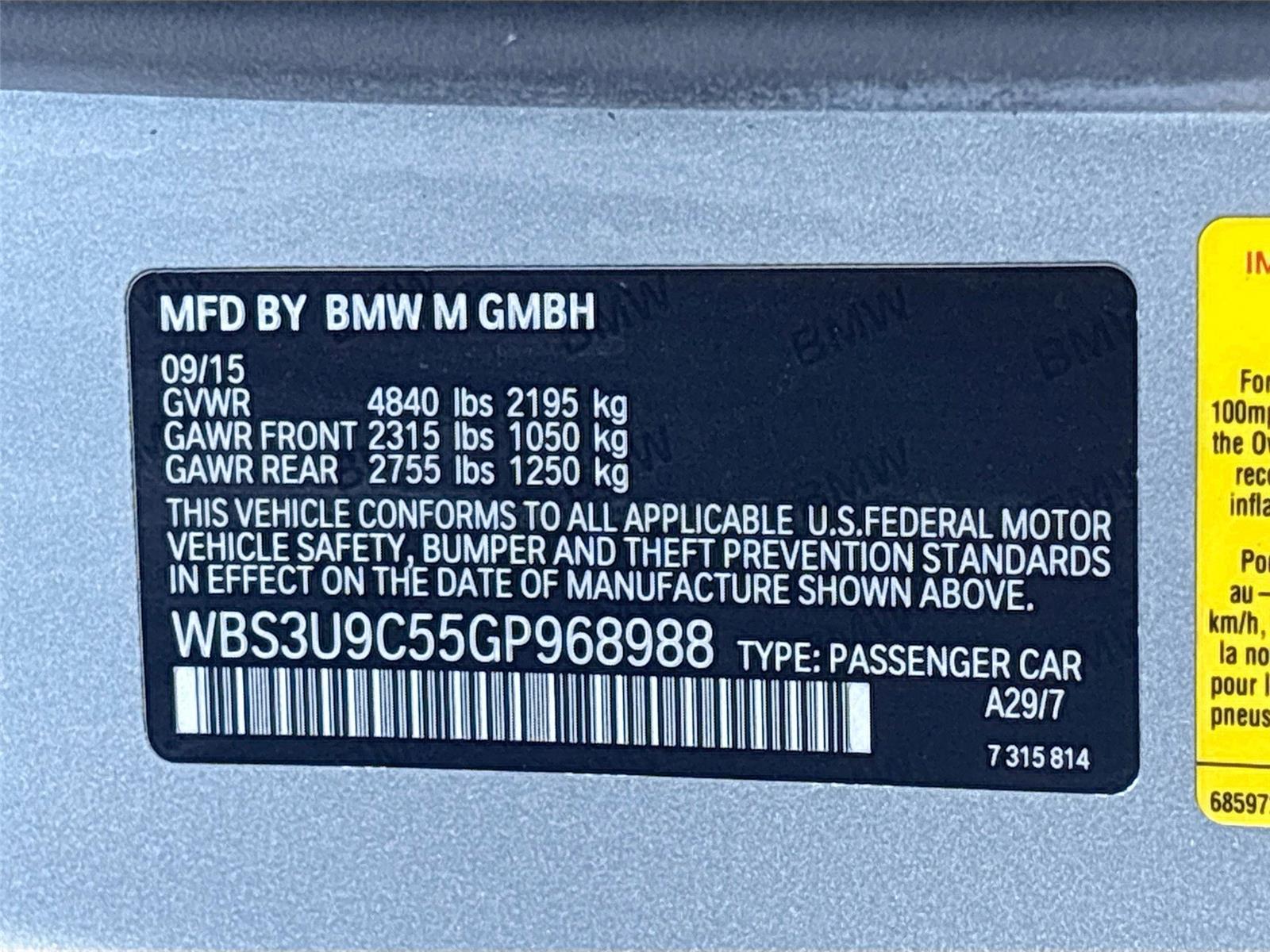 2016 BMW M4