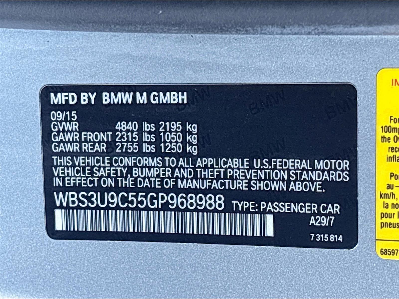 2016 BMW M4