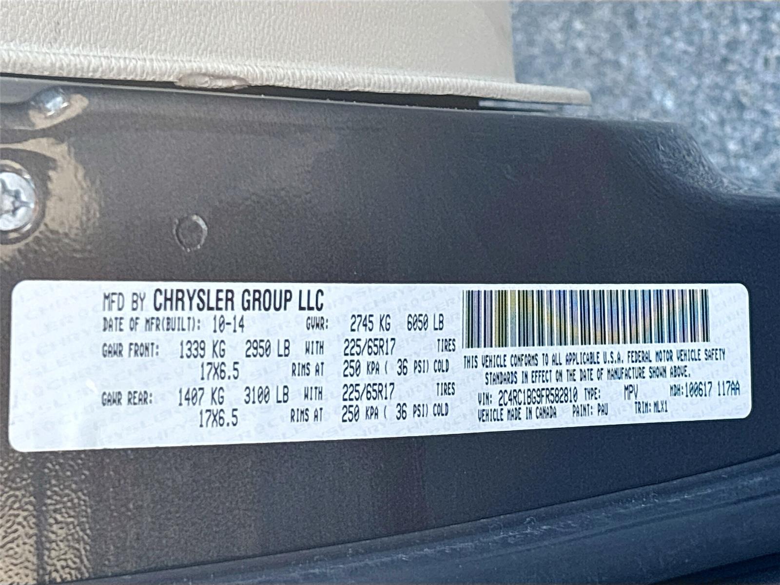2015 Chrysler Town & Country Touring