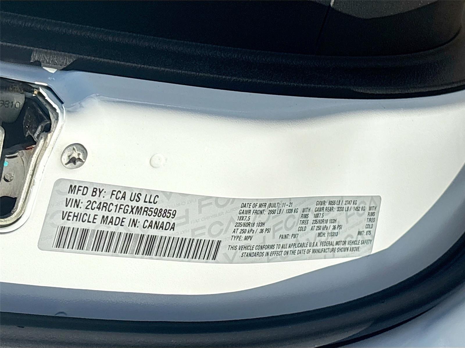 2021 Chrysler Pacifica Touring