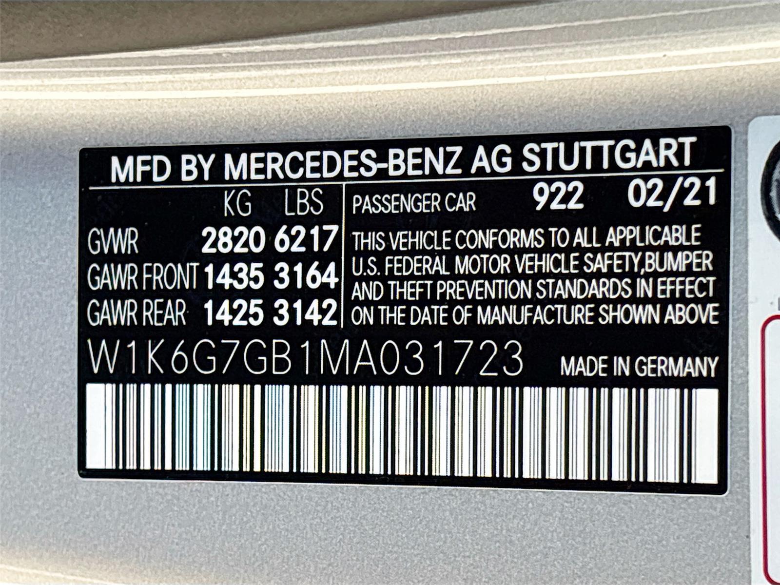 2021 Mercedes-Benz S-Class S 580