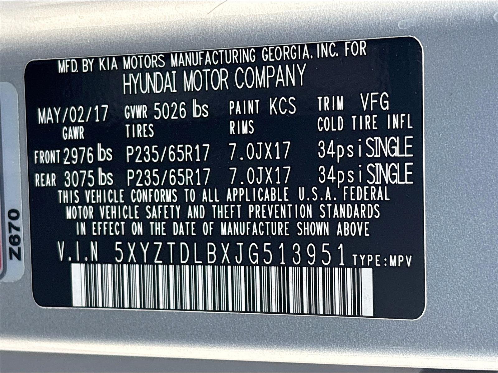 2018 Hyundai Santa Fe Sport 2.4L