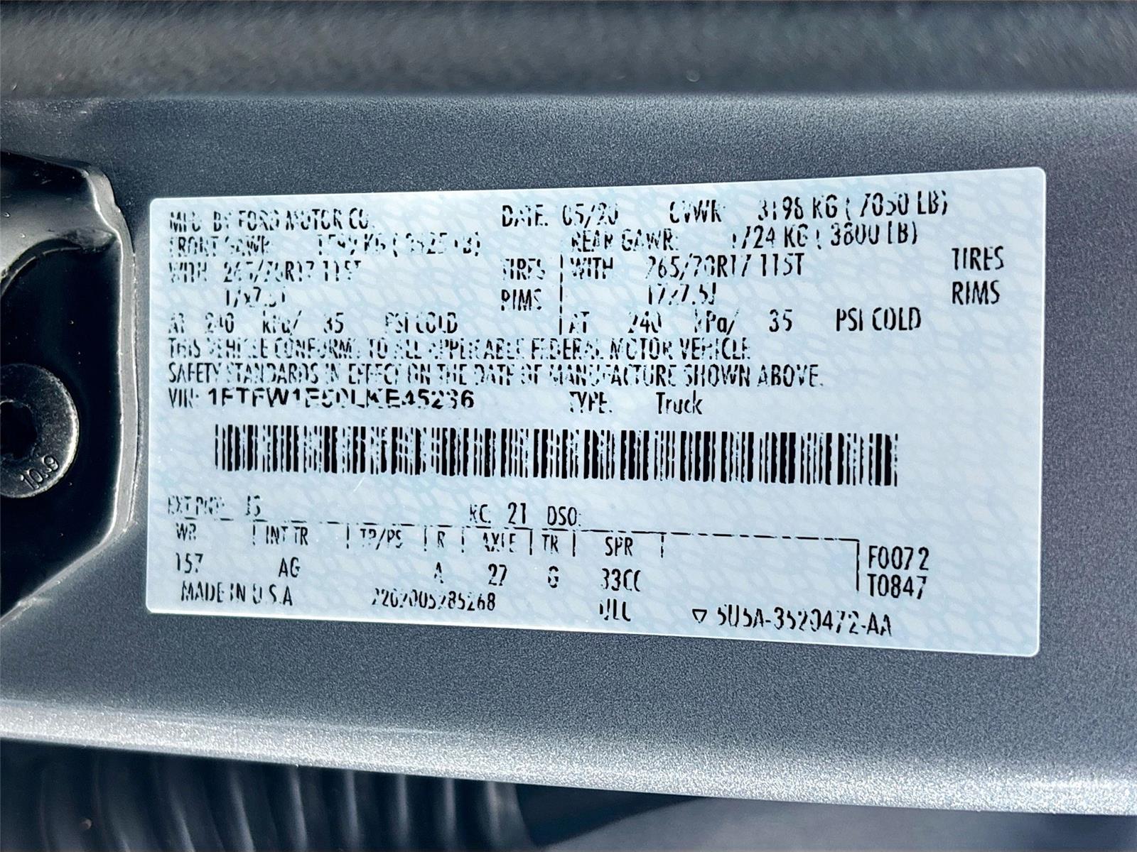 2020 Ford F-150 XL
